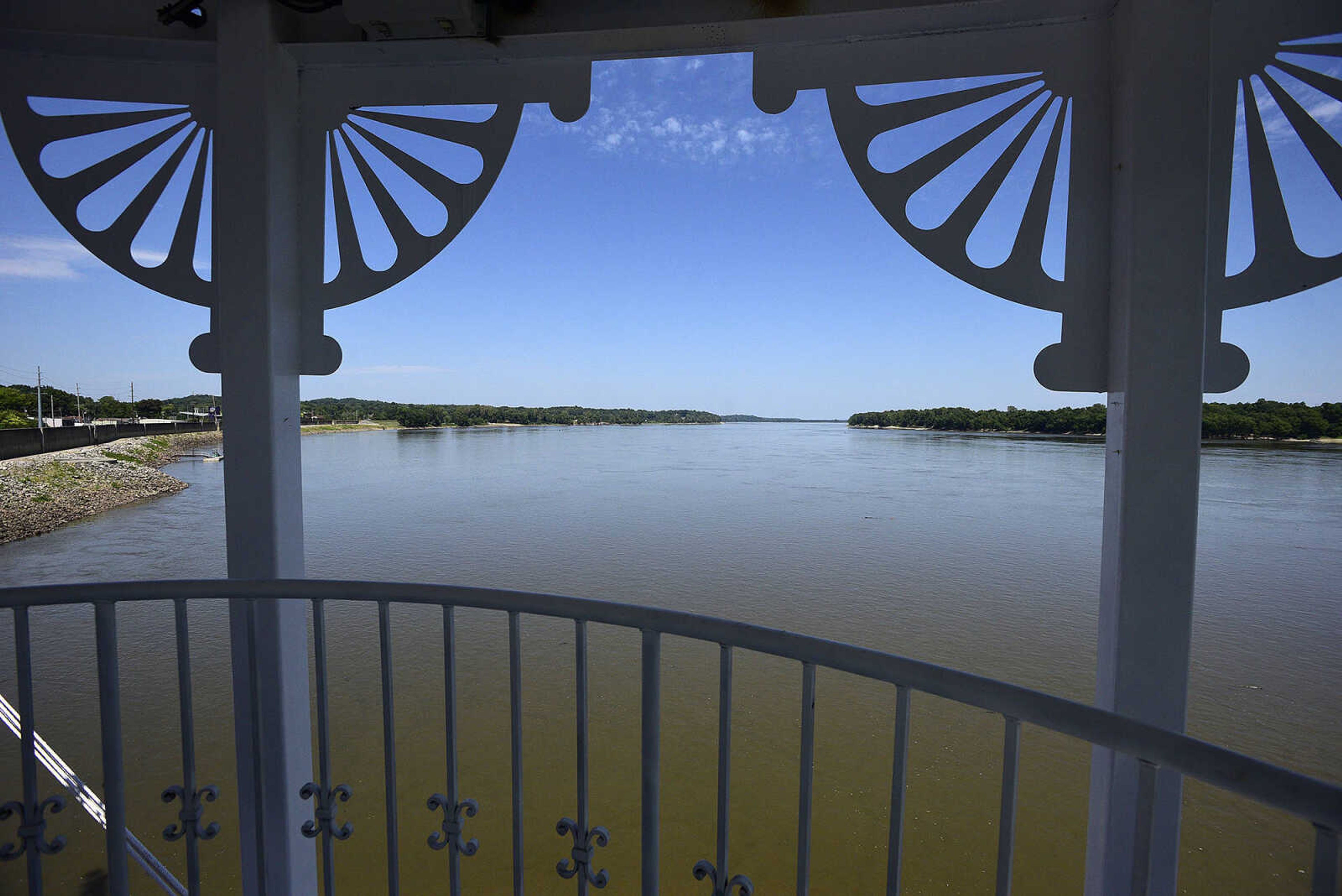 The American Duchess riverboat made a stop at Riverfront Park in downtown Cape Girardeau on Saturday, Aug. 26, 2017, during it's maiden voyage north own the Mississippi River.