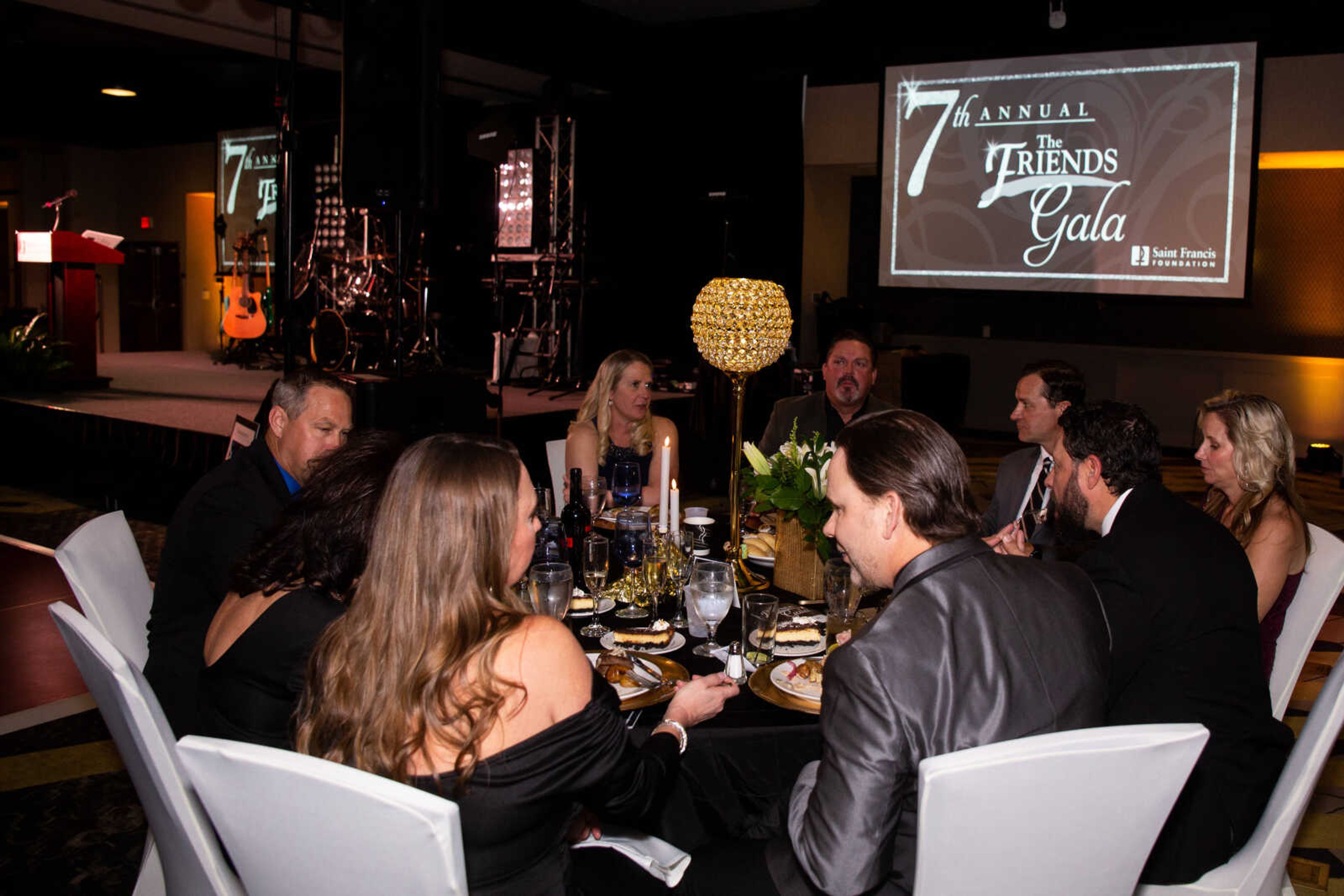 Guests enjoy a meal at the 7th annual Friends of St. Francis Gala on Saturday, Mar. 4 at the Drury Conference Center.