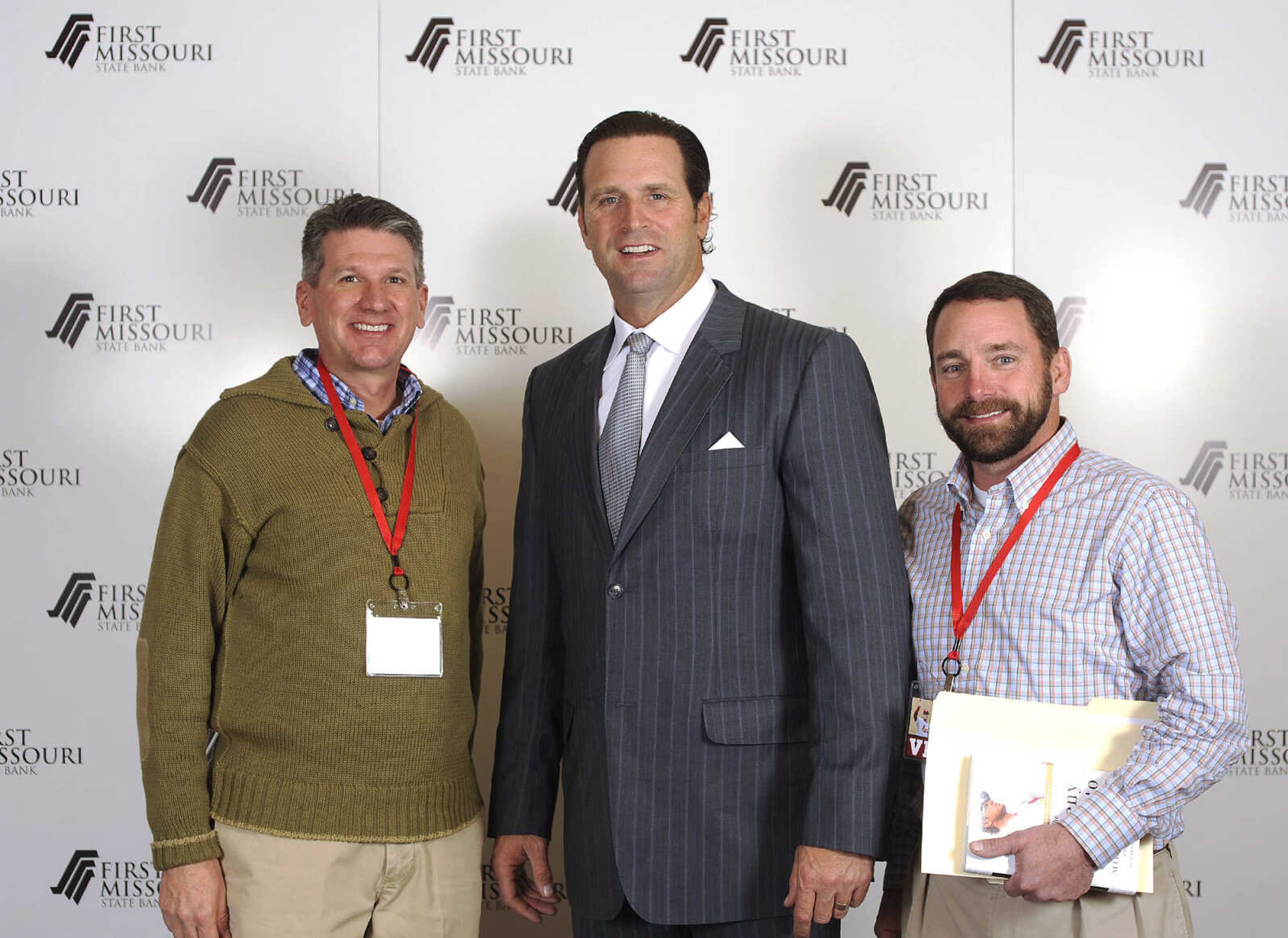 LAURA SIMON ~ lsimon@semissourian.com

Mike Matheny, manager of the St. Louis Cardinals, poses with fans during a VIP reception, Wednesday, Dec. 2, 2015, at Southeast Missouri State University's River Campus. "The State of Cardinals Nation" was presented by First Missouri State Bank.