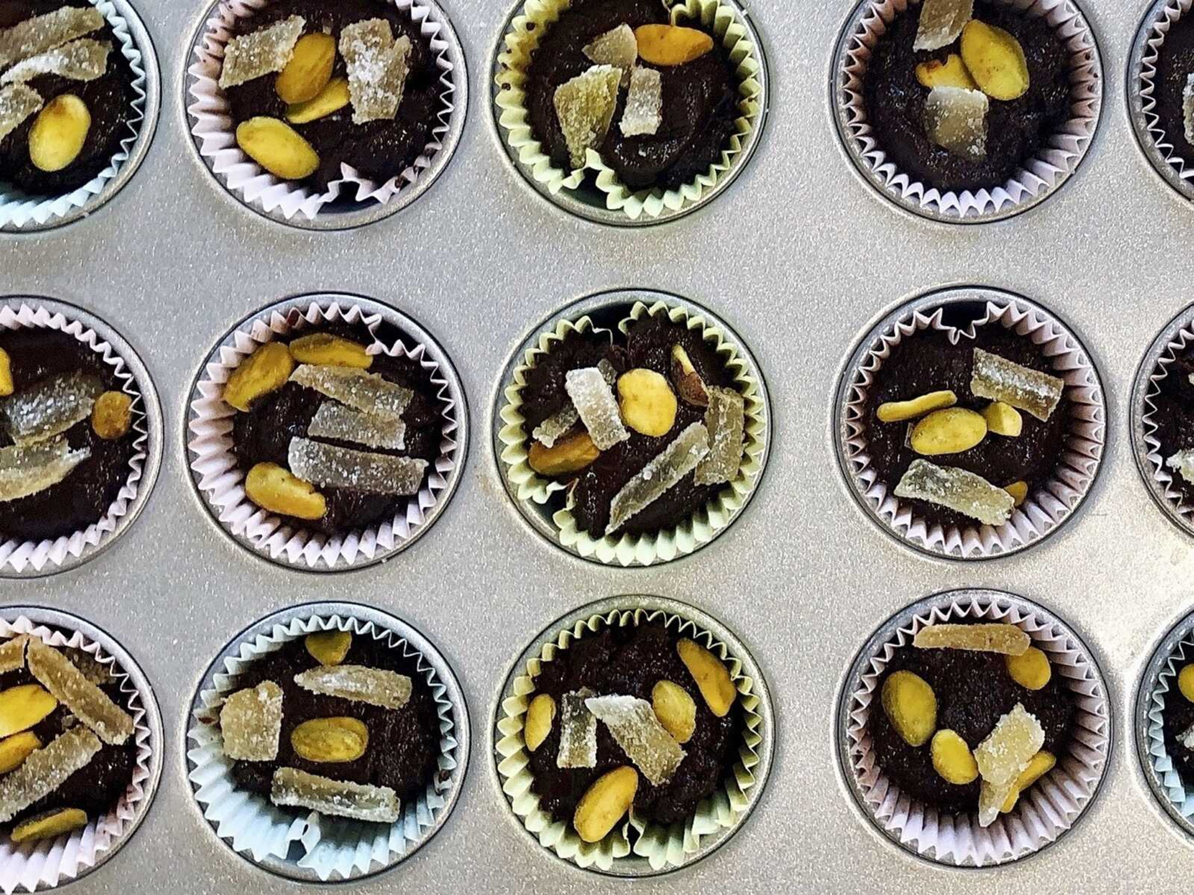 A recipe of chocolate tahini cups, made with 100 percent cacao chocolate chips, is displayed in Alexandria, Va., on Oct. 18, 2020.  There's more to cacao than chocolate. The cacao fruit and pulp can be used for cooking as well.  (Elizabeth Karmel via AP)