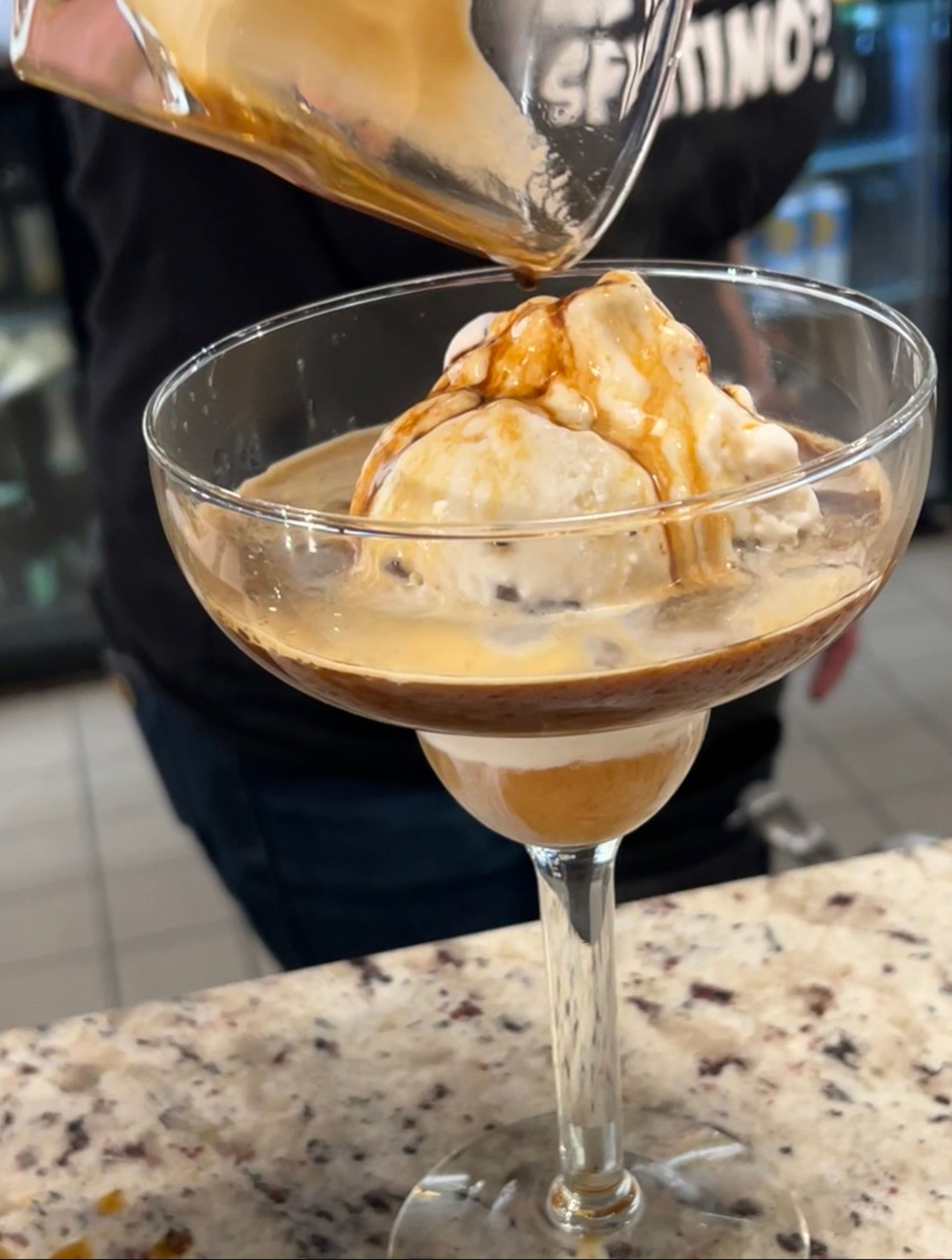 The affogatto at Speck Pizza is a sweet reminder that "date night" doesn't  need to be complicated or extravagant to feel indulgent. 