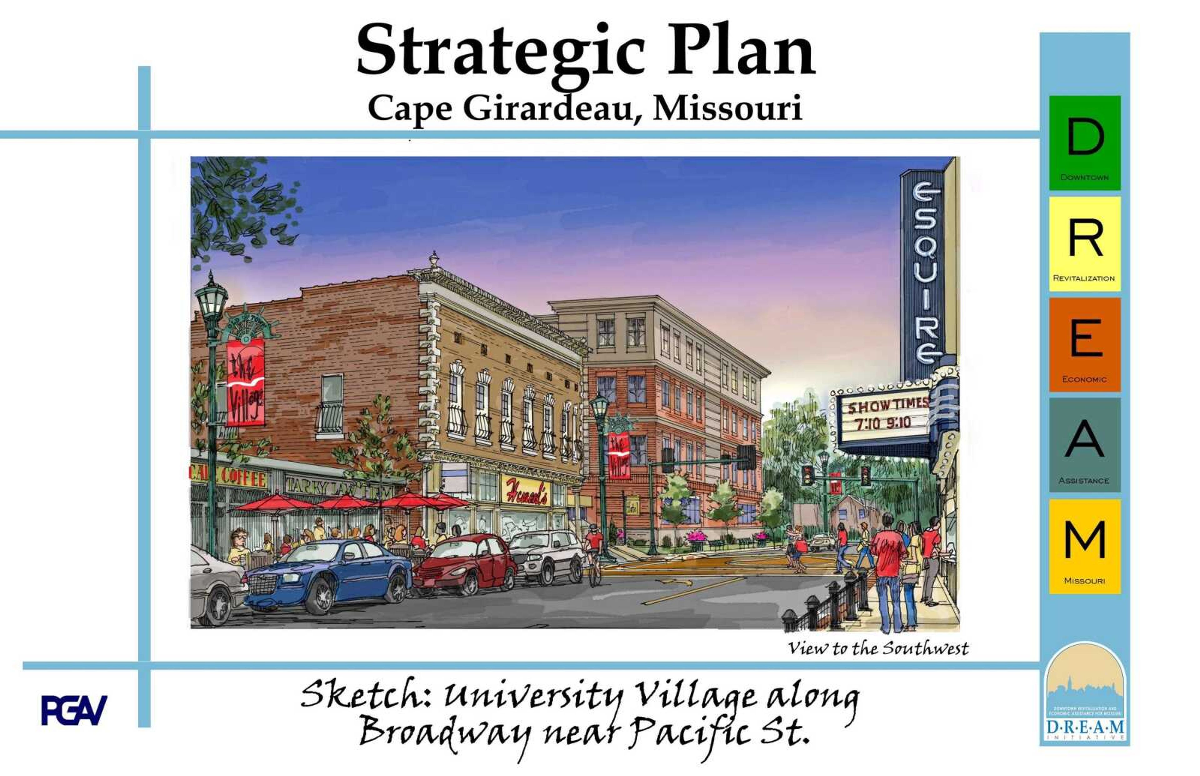 This artist's sketch shows a university village that is a proposal under the DREAM Initiative. (Provided by Old Town Cape)