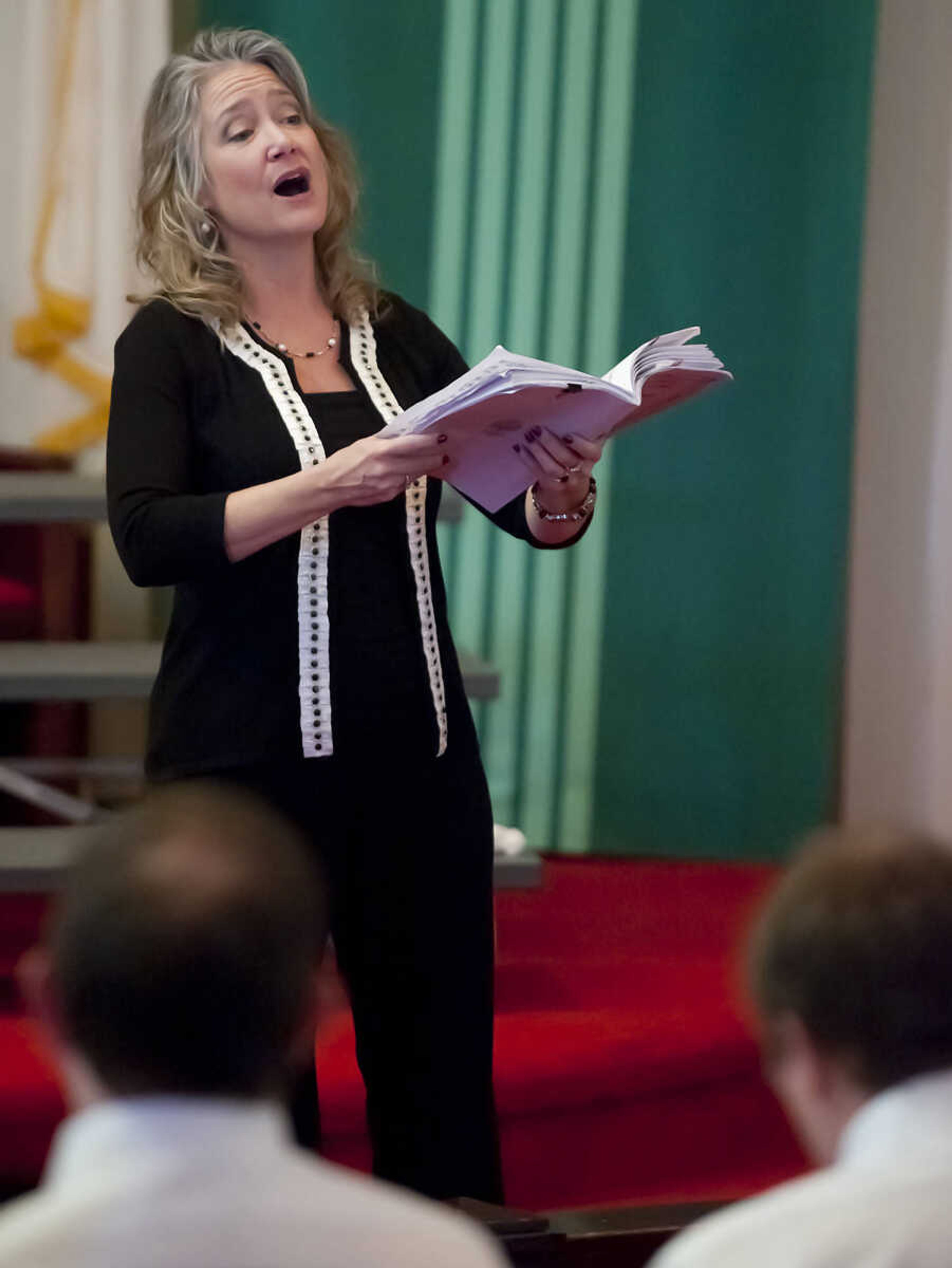 Elizabeth Shelton sings a solo as the Community Messiah Choir performs Handel's "Messiah," Sunday, Jan. 12, at the New McKendree United Methodist Church in Jackson, Mo. The choir is composed of the members of several local congregations and will perform the 18th century English-language oratorio composed by George Frideric Handel again at 3 p.m. Jan., 19, at Trinity Lutheran Church in Cape Girardeau.