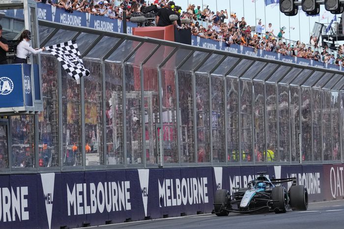 George Russell wins Formula 1's Australian GP as Mercedes goes 1-2