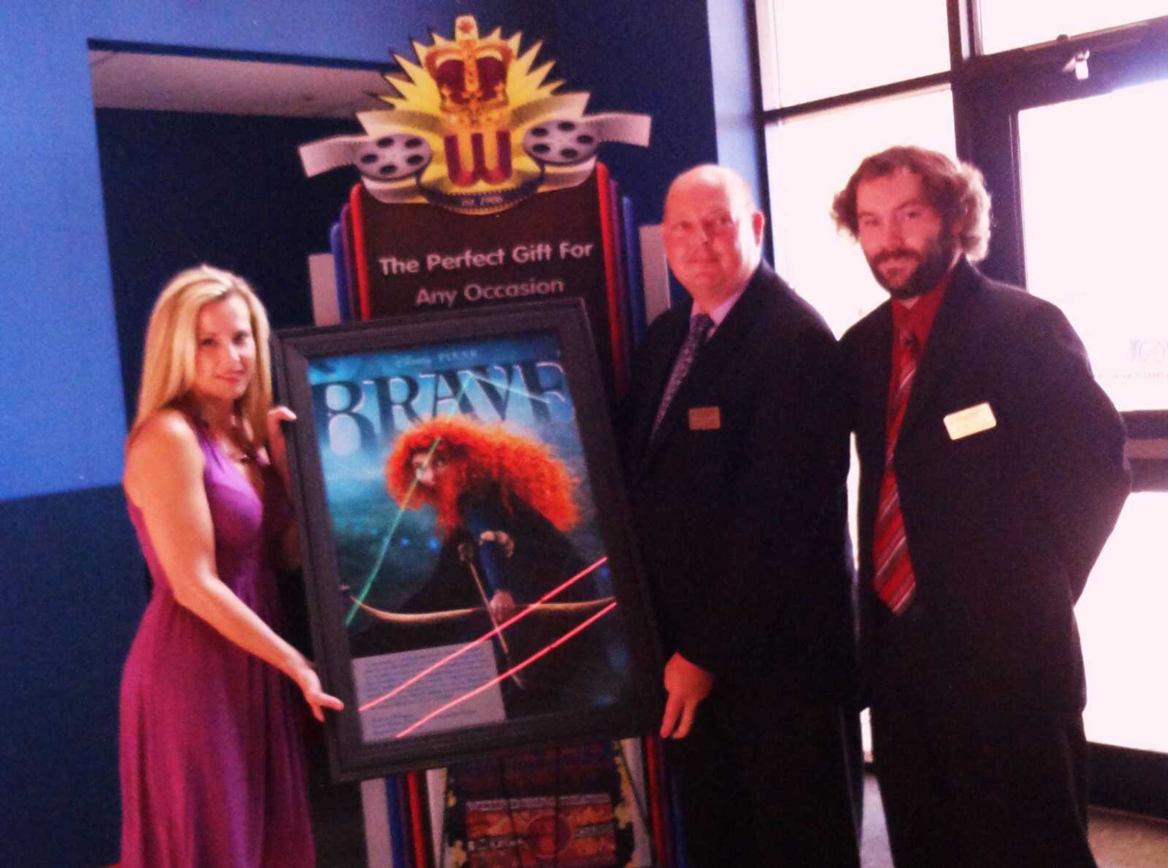 Carissa Rupp Makes Special Presentation to Cape West 14 Cine's Kevin Dillon and Adam Ralls