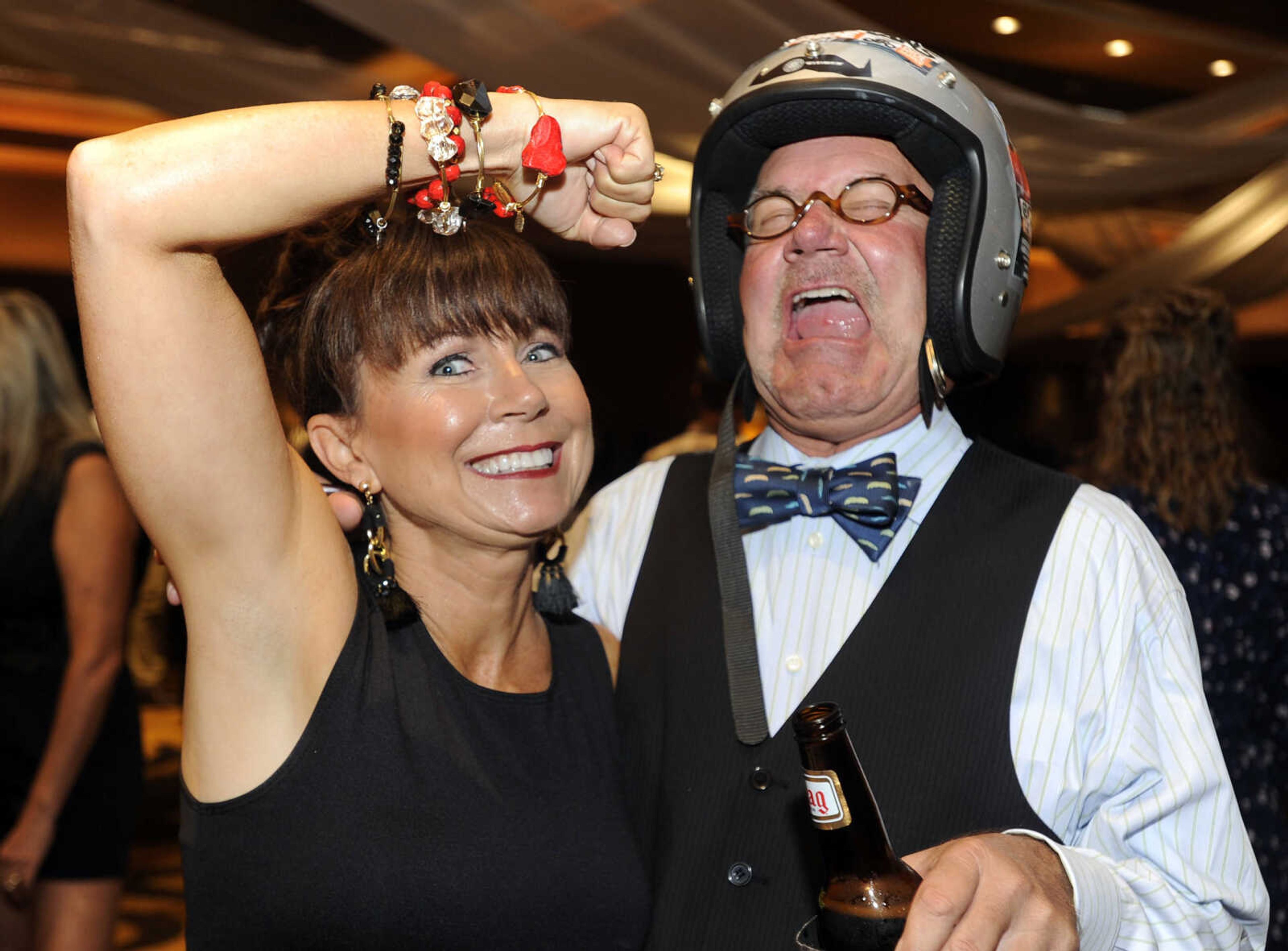 FRED LYNCH ~ flynch@semissourian.com
Jerra Hutson and Dave Hutson pose for a photo Saturday, Sept. 9, 2017 at the Charles L. Hutson Auction benefiting Old Town Cape at Isle Casino Cape Girardeau Event Center.