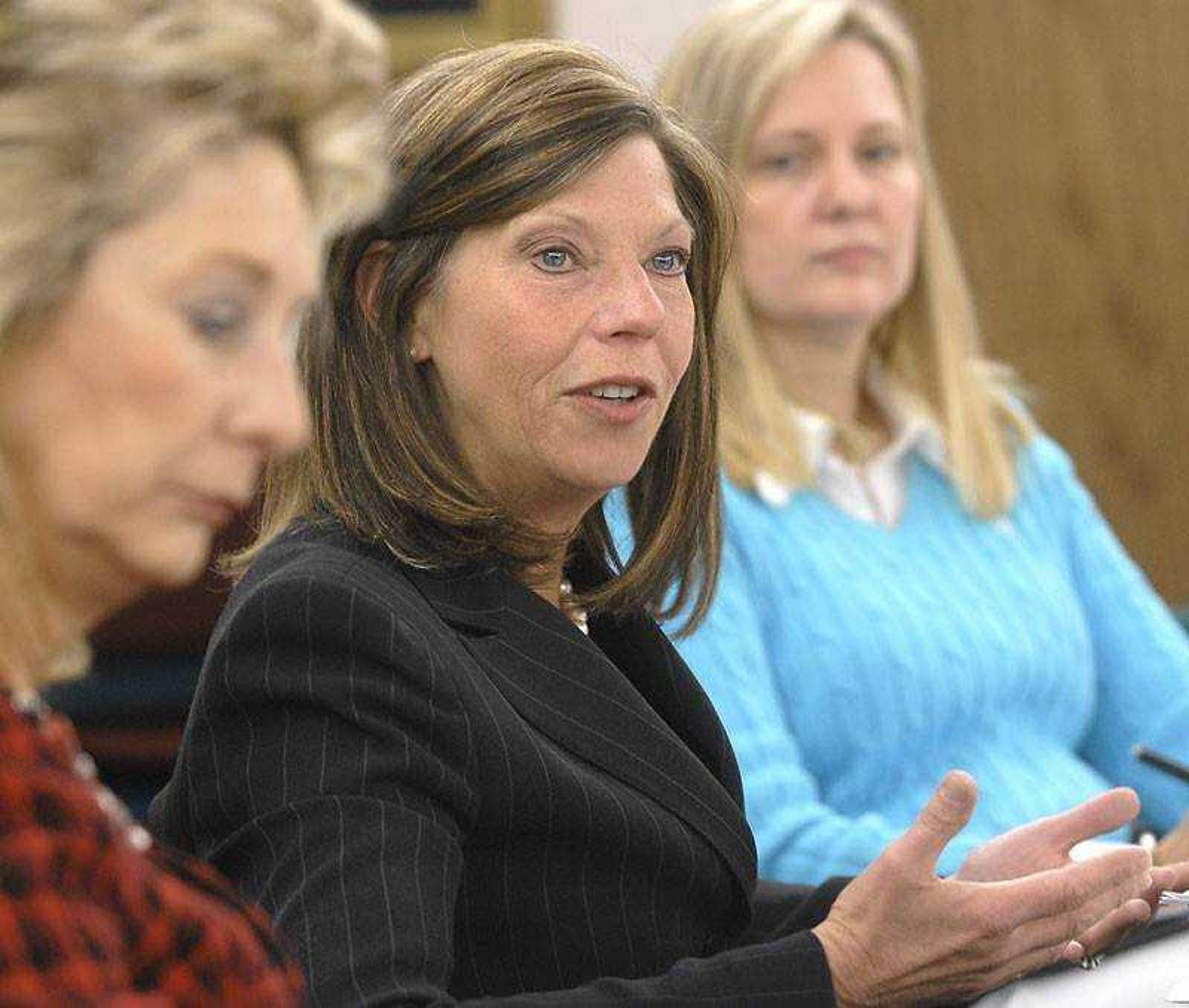 U.S. Rep. Jo Ann Emerson discussed health care issues with area business owners at a roundtable on April 5. (Fred Lynch)