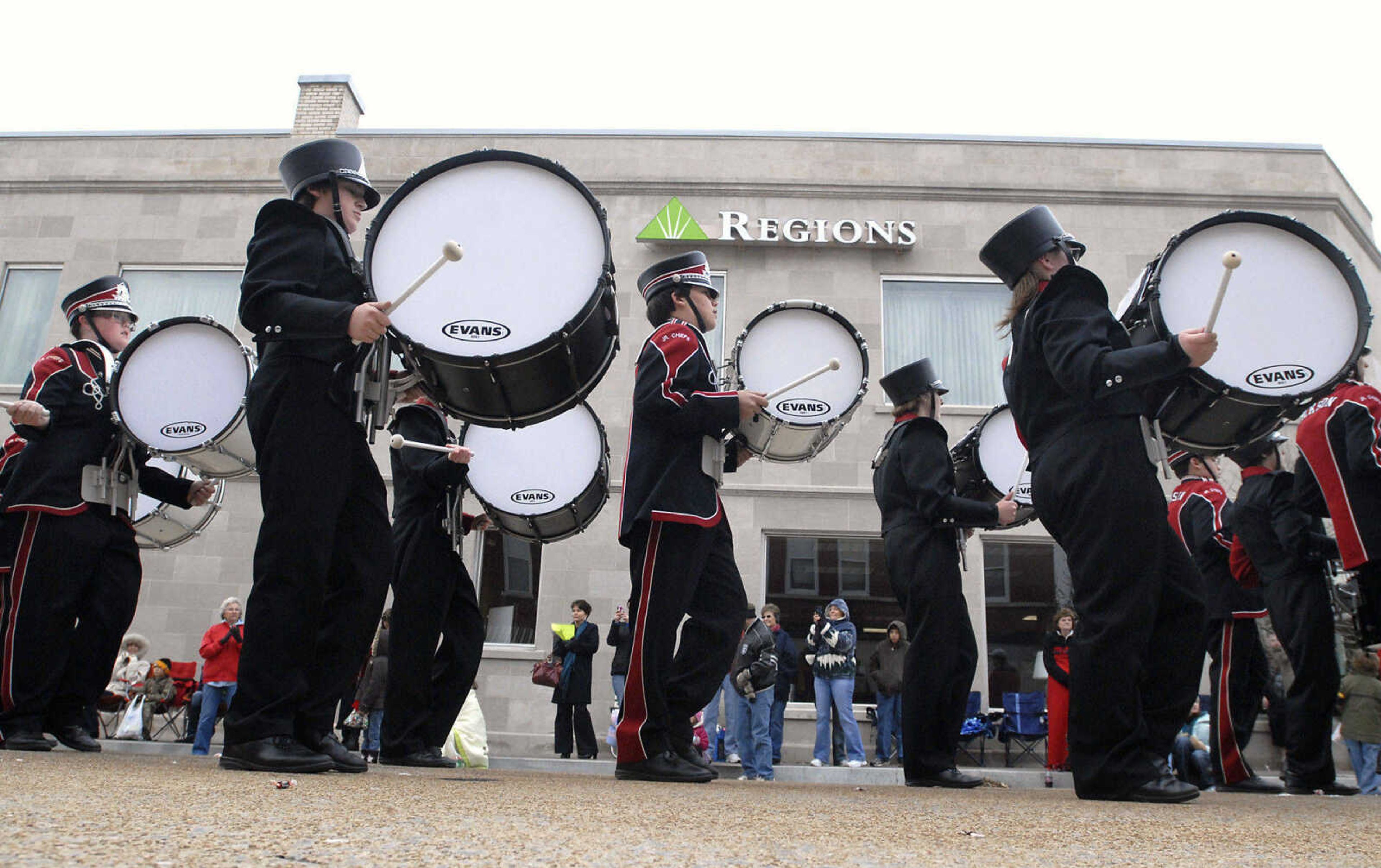 KRISTIN EBERTS ~ keberts@semissourian.com

The Jackson High School marching band plays during the Jackson Christmas Parade on Saturday, Dec. 4, 2010, in downtown Jackson.