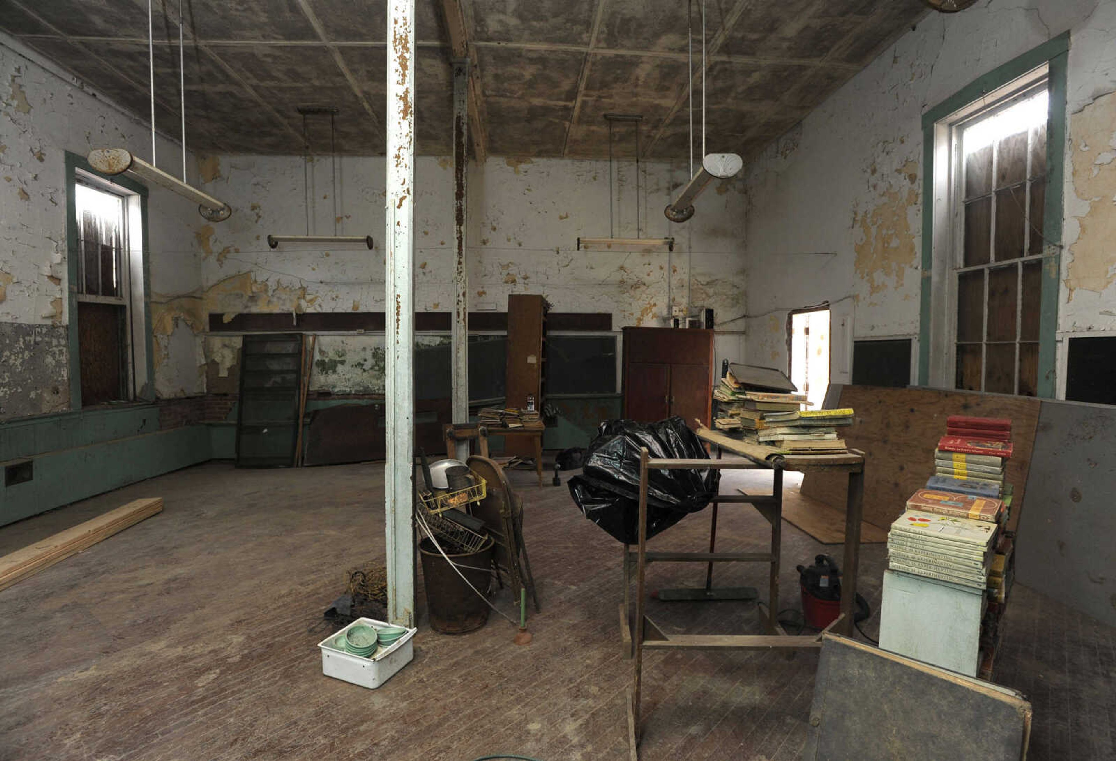 The classroom area in the old Kage School is seen Monday, March 24, 2014 in Cape Girardeau.