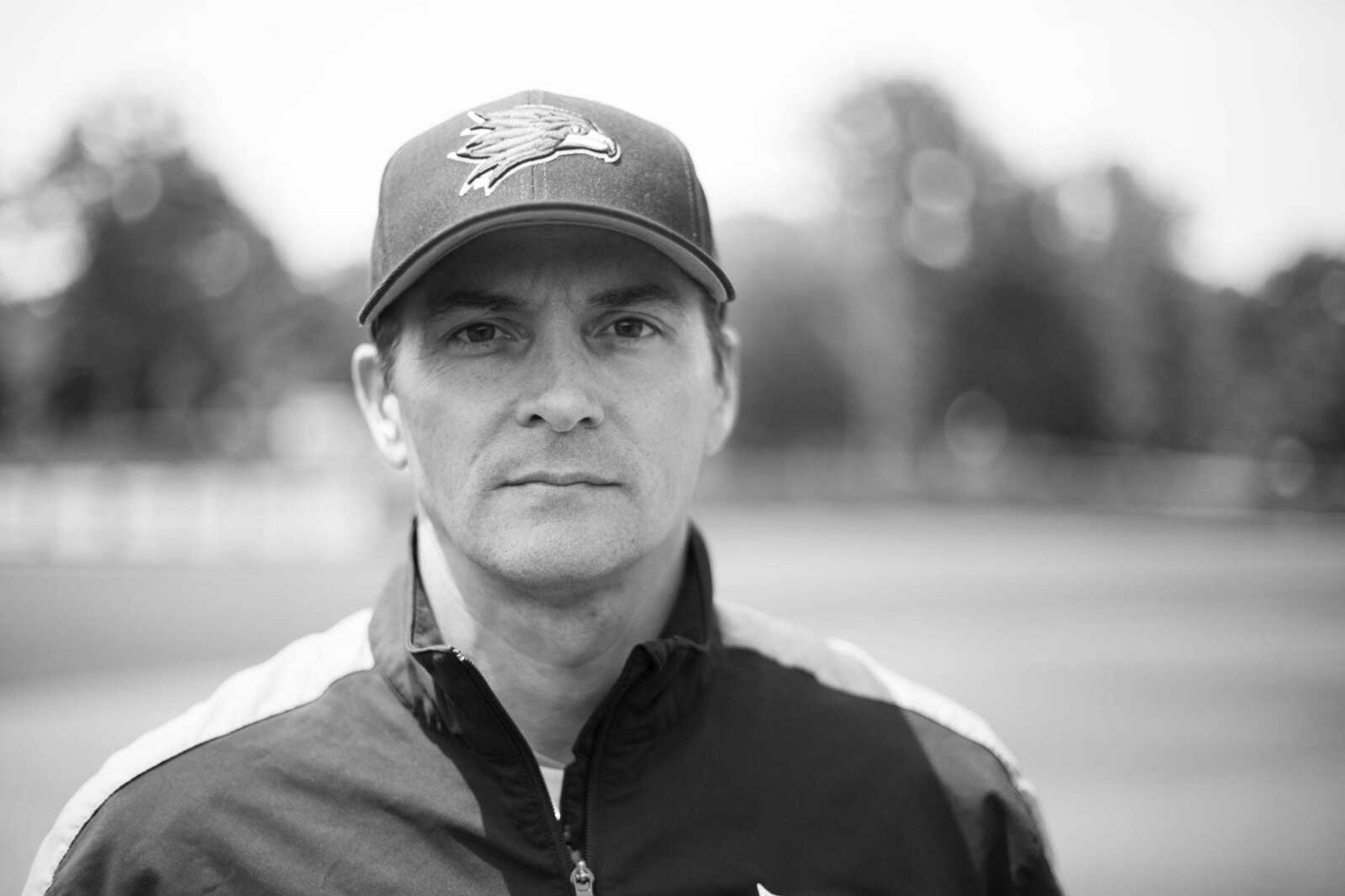 Southeast Missouri State baseball coach Steve Bieser poses for a photo before practice at Capaha Field Tuesday, May 12, 2015. (Glenn Landberg)