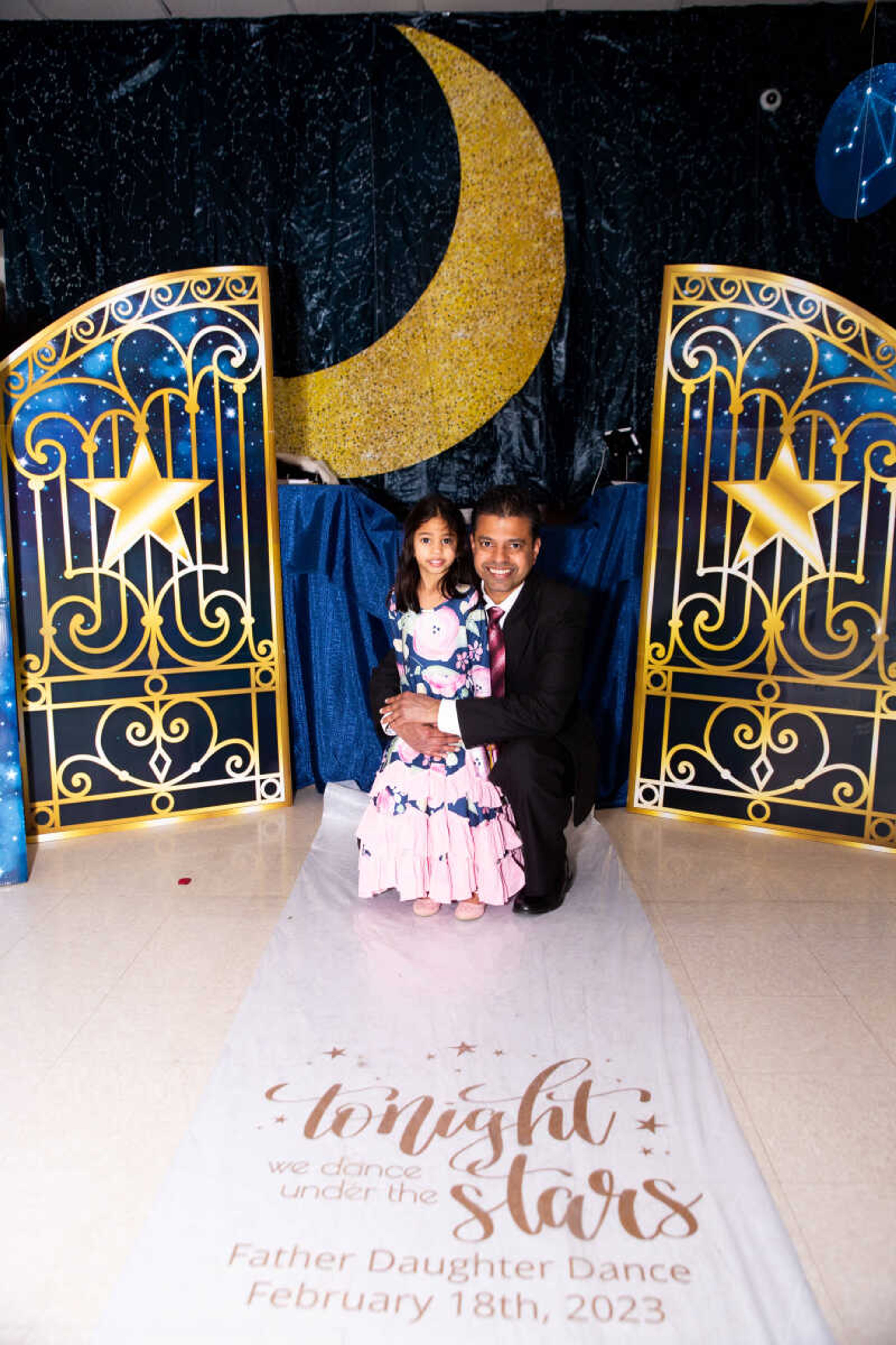 Dharshaka Dias and daughter, Udavi Dias, 4, pose together at the dance.