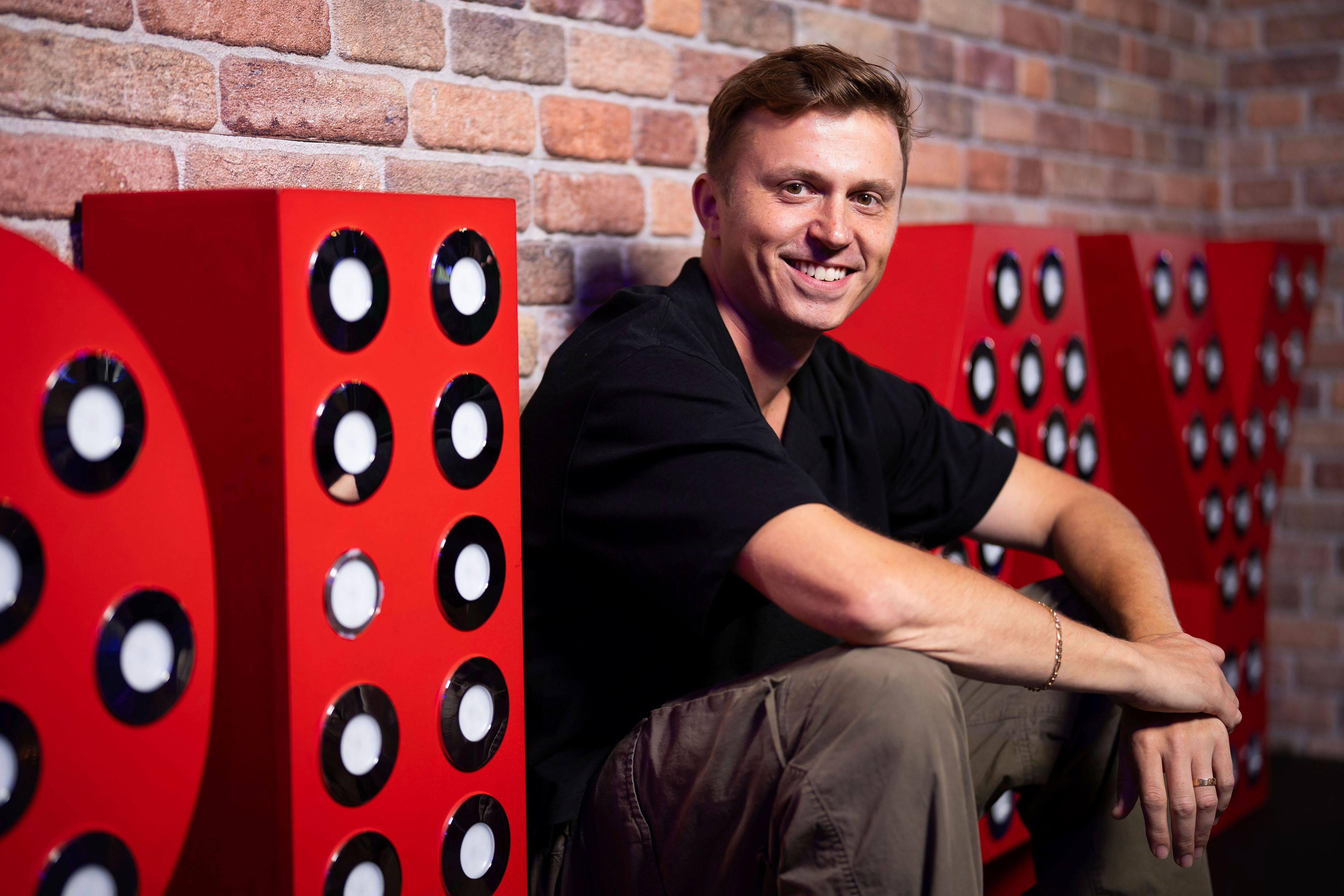 Choreographer Kenny Wormald poses for photographs after an interview with the Associated Press at Playground London dance studio, on Wednesday, July 24, 2024 in London. (Photo by Scott A Garfitt/Invision/AP)