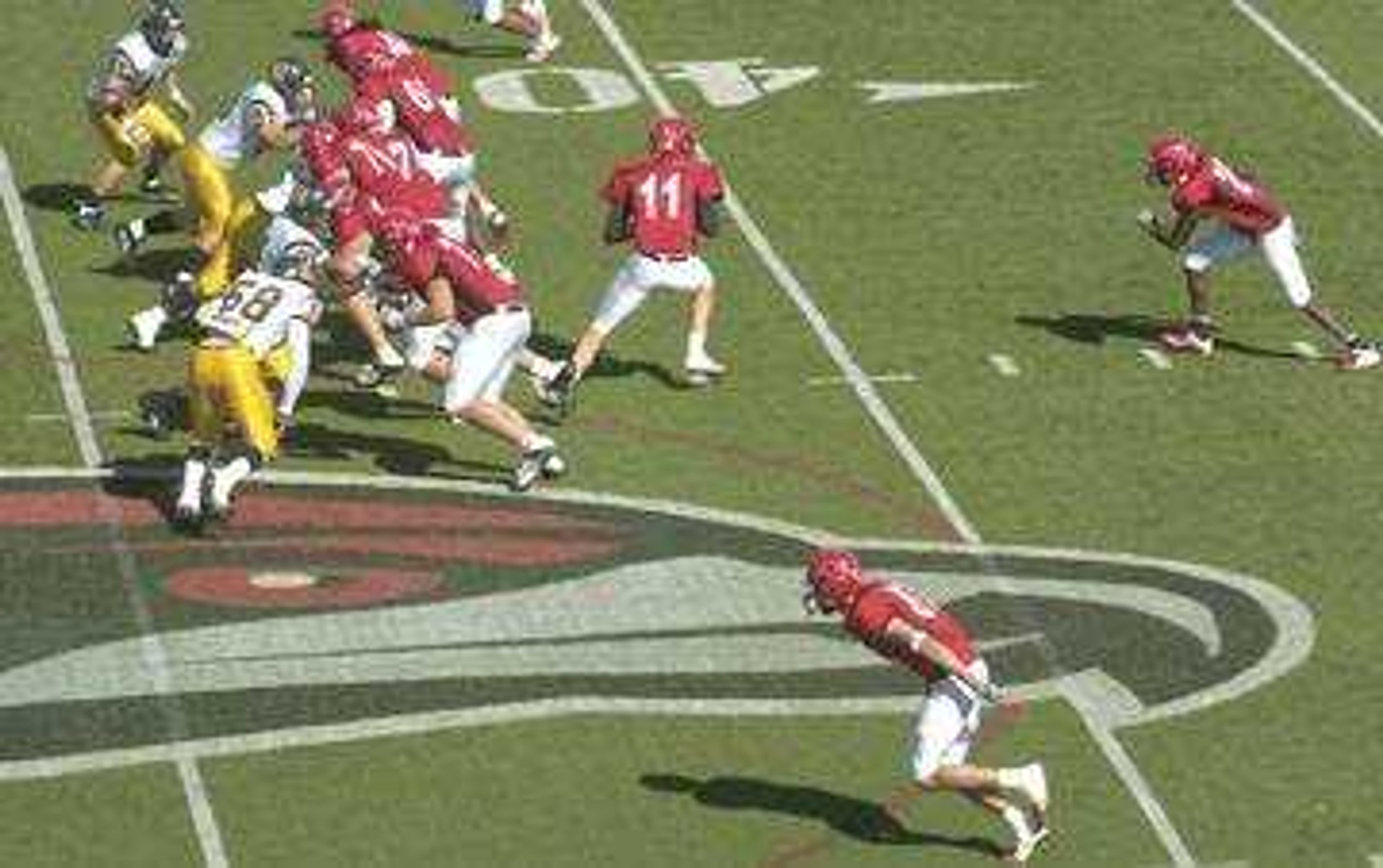 The Southeast Missouri State Redhawks played Murray State at Houck Stadium and defeated the Racers 52-21.