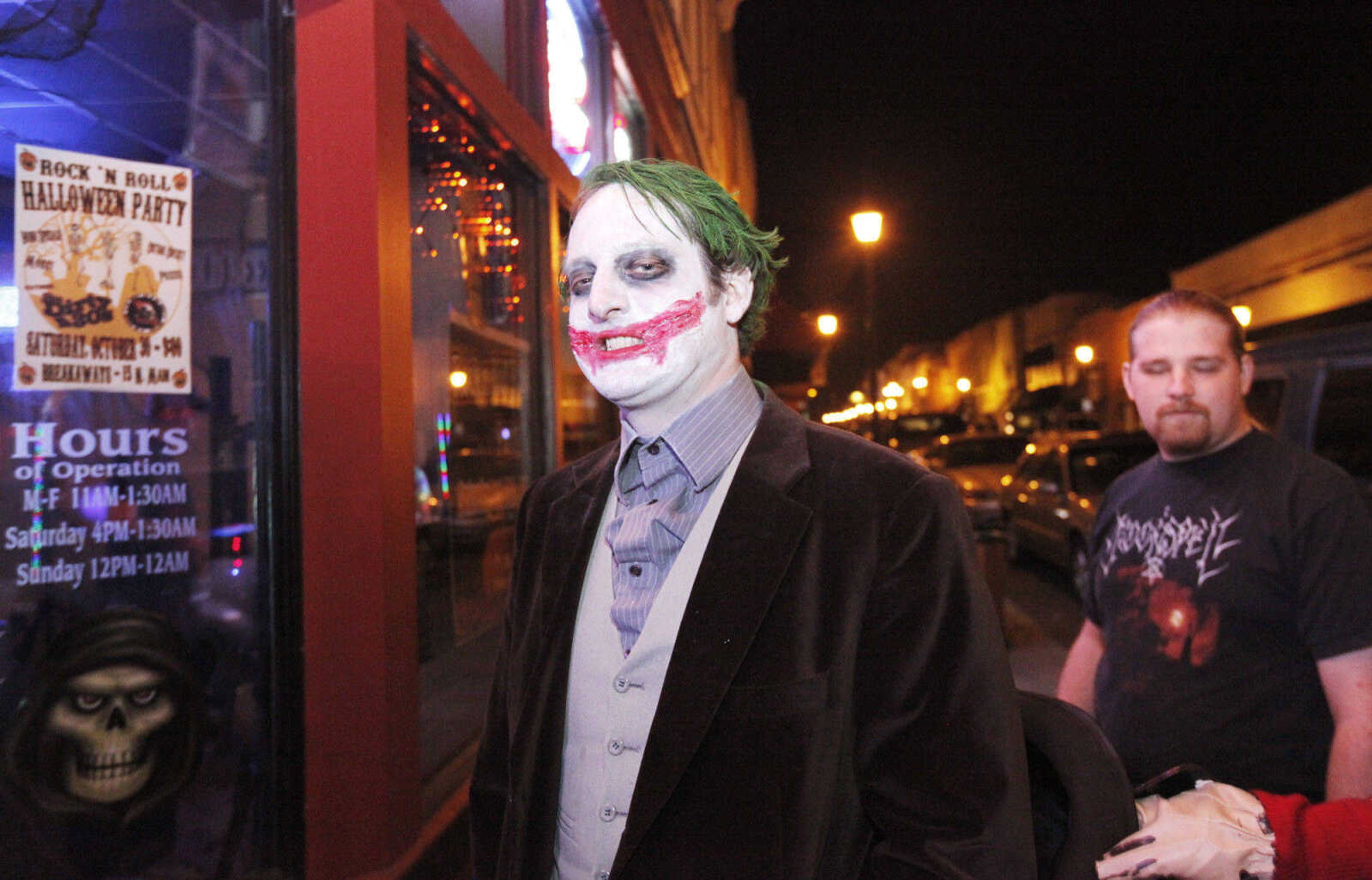 CHRIS MACKLER ~ photos@semissourian.com

The Joker enters Breakaway's in Cape Girardeau on Saturday, Oct. 30, 2010.