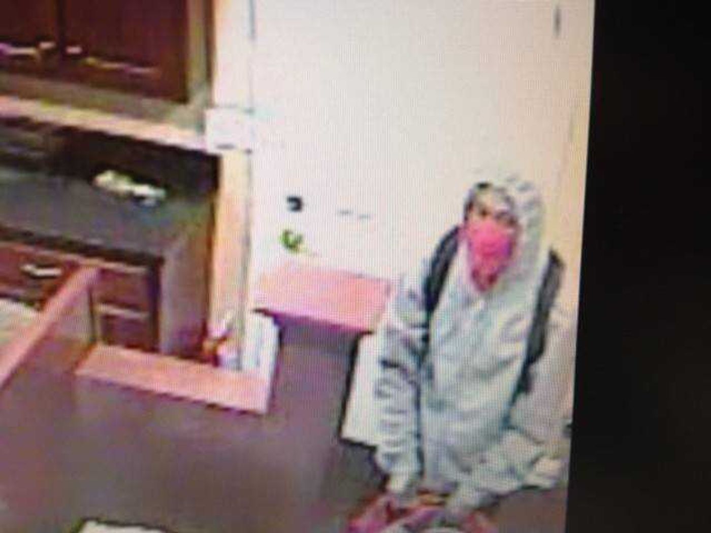 A security camera photo showed one suspect from Thursday morning's robbery at the First Commercial Bank in Morley. (Submitted)