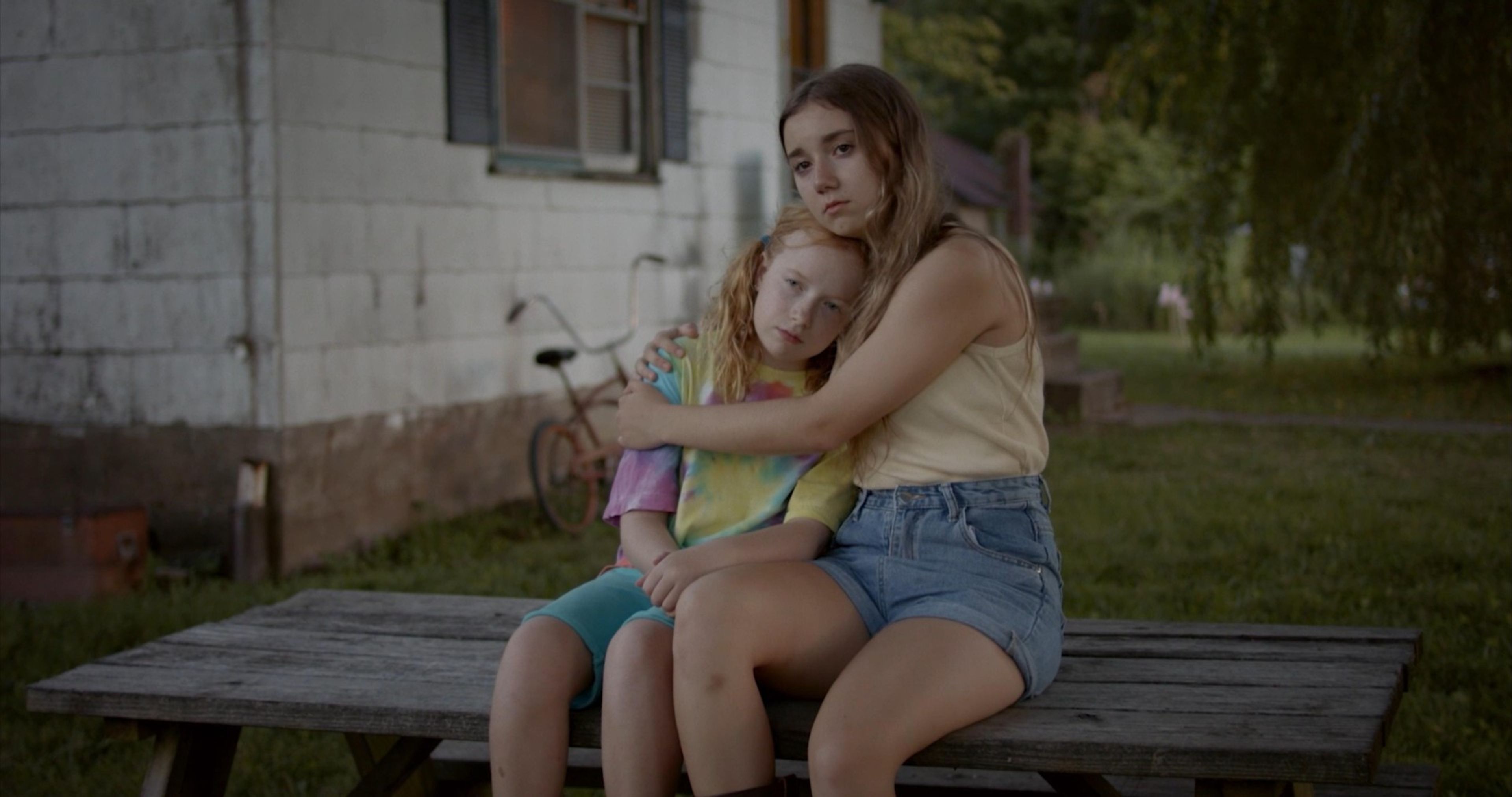  Alivia Roach, as Maisie, and Tess Farrar as Cricket, both from Cape Girardeau County in a still of a scene shot near Dutchtown for the film "Sugarhouse" by Fred Jones and Shirlee Wilson. The other two leads in the film are Caleb Ebert as the brother, Finn, and Darren DeLoach as the father, Gage.