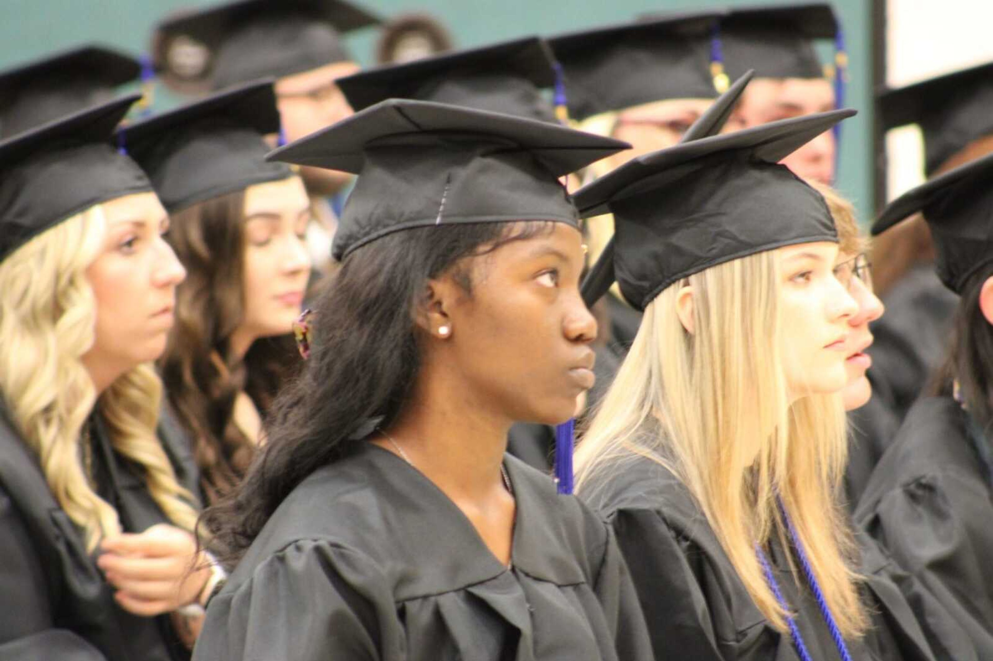 Graduates of the Cape Girardeau Adult Education and Literacy program attend a graduation ceremony May 11 at Cape Girardeau Career and Technology Center.