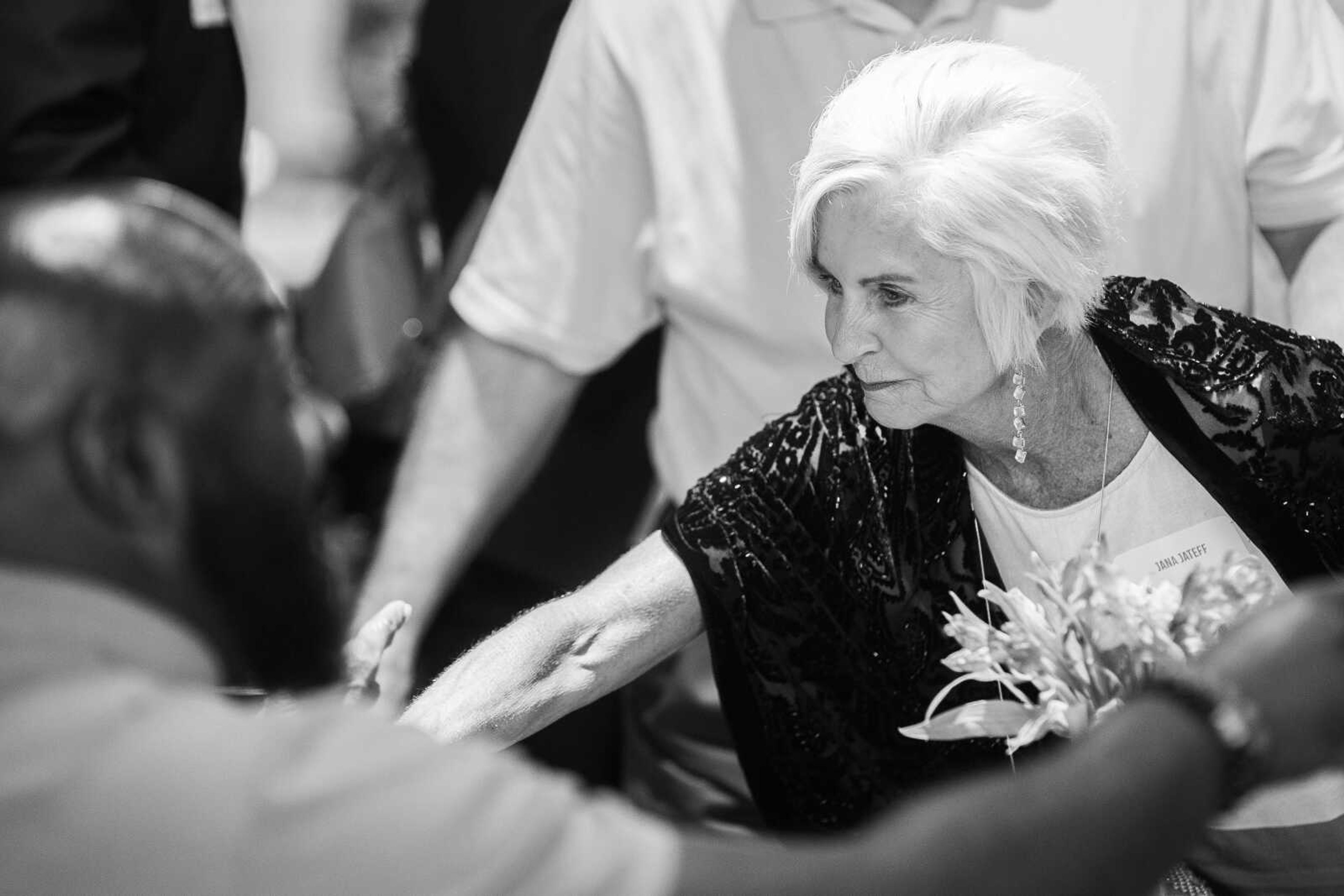 Jana Jateff, one of&nbsp;B Magazine's Difference Makers,&nbsp;mingles with community members at the awards ceremony on Thursday, Sept. 8 at the SEMO River Campus.