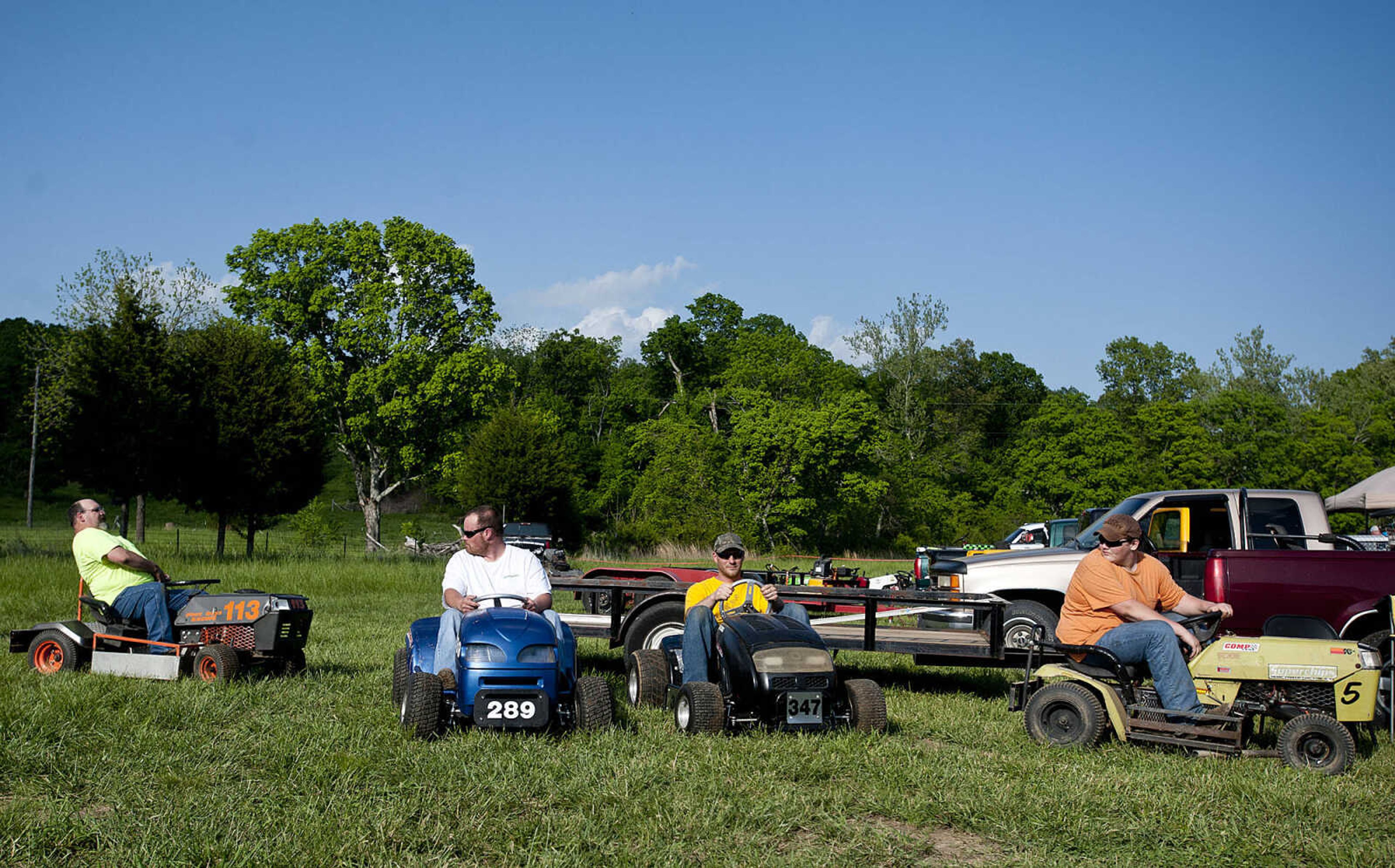 The Southeast Missouri Lawnmower Racing Association's Racing for a Cure presented by the Patton Lions Club at the Patton Saddle Club Saturday, May 10, in Patton, Mo. Proceeds from the event will go towards the Bollinger County Relay for Life.