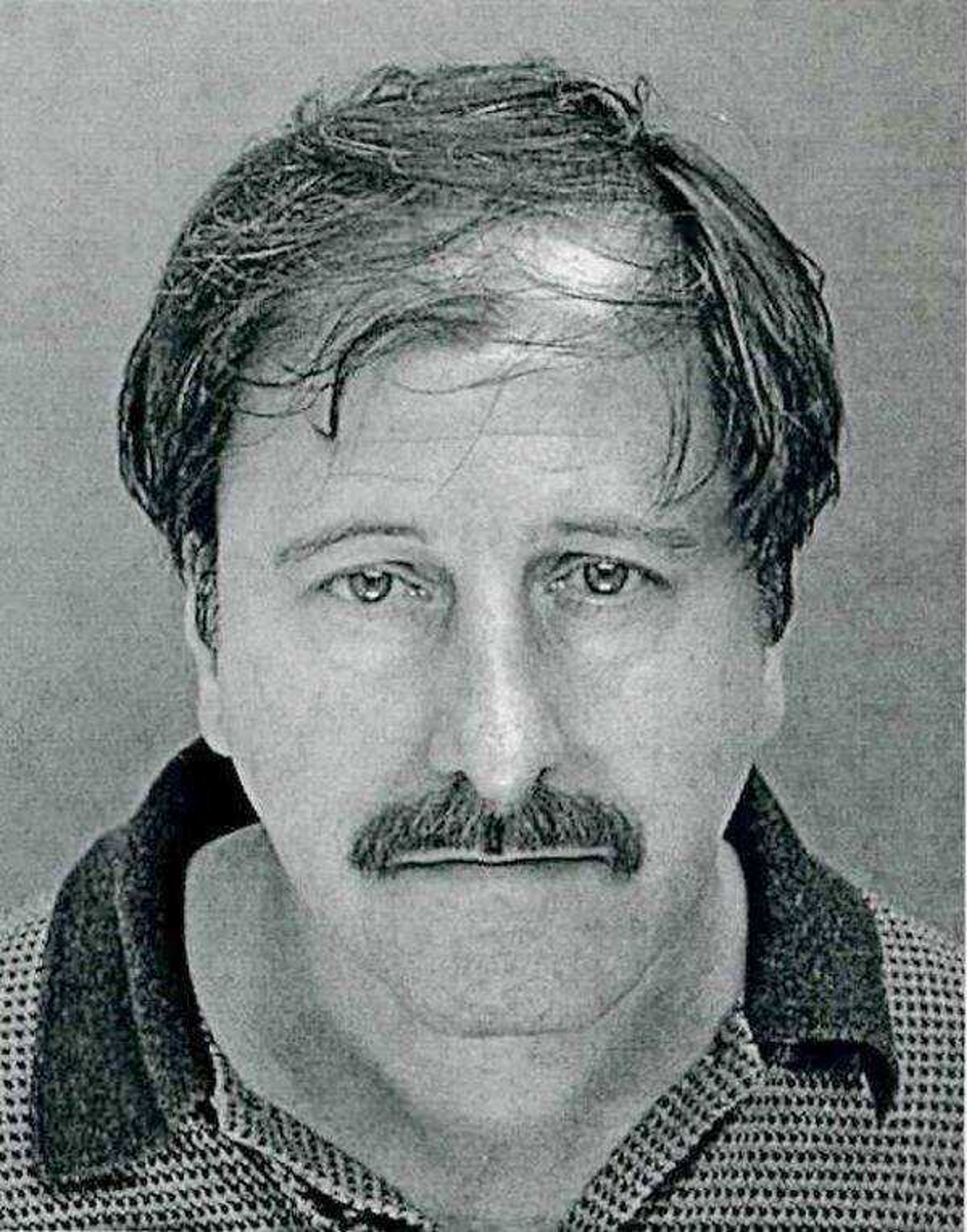 In this 2001 photo provided by the Franconia Township Police Department in Telford, Pa, Salvatore Perrone is shown. New York City police said on Wednesday, Nov. 21, 2012 that they&#237;ve arrested the 63-year-old low end clothing dealer for the killings of three New York shopkeepers since August 2012. (AP Photo/Franconia Township Police Department)