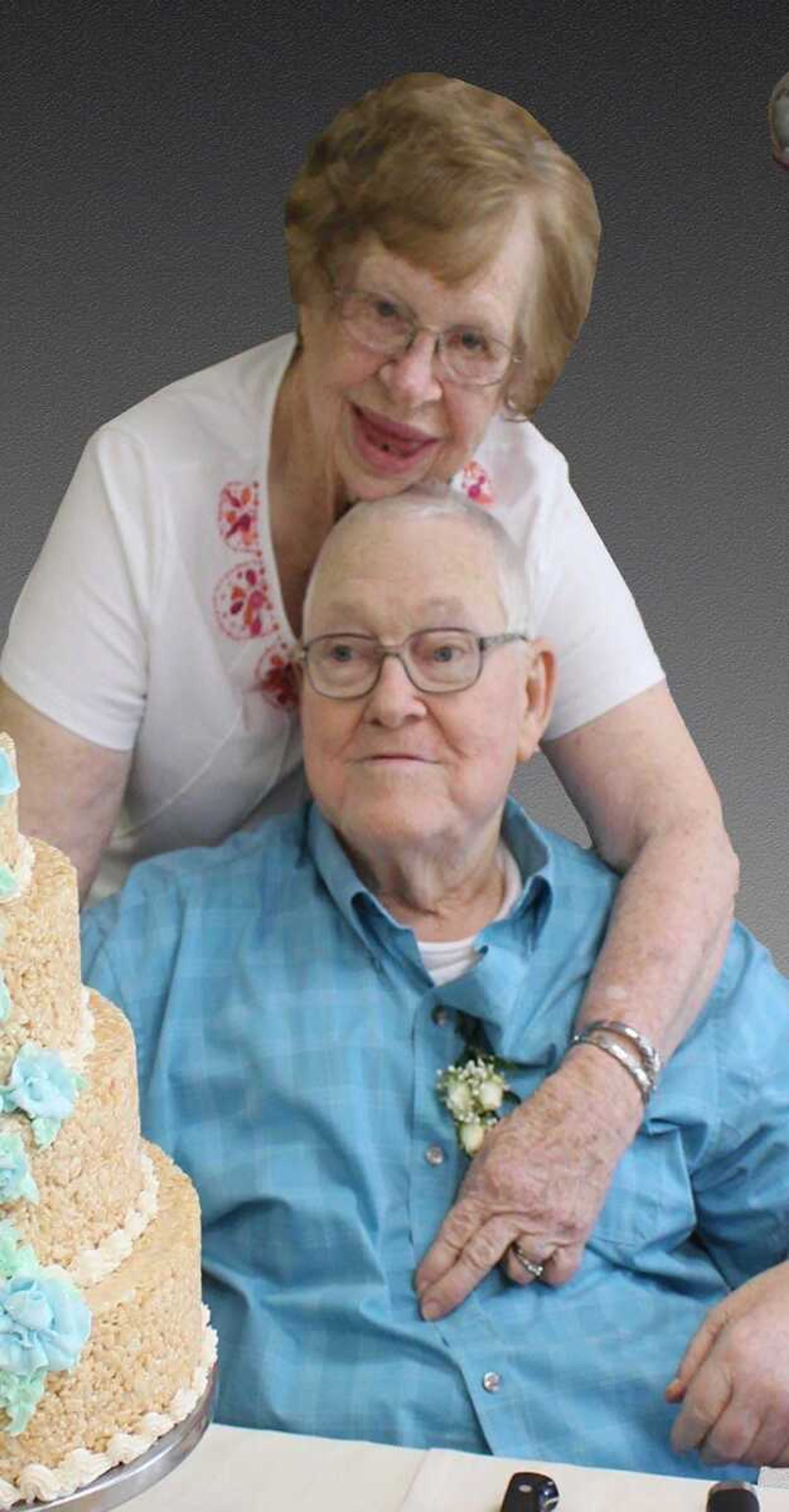 Mr. and Mrs. William Sanford, then and now