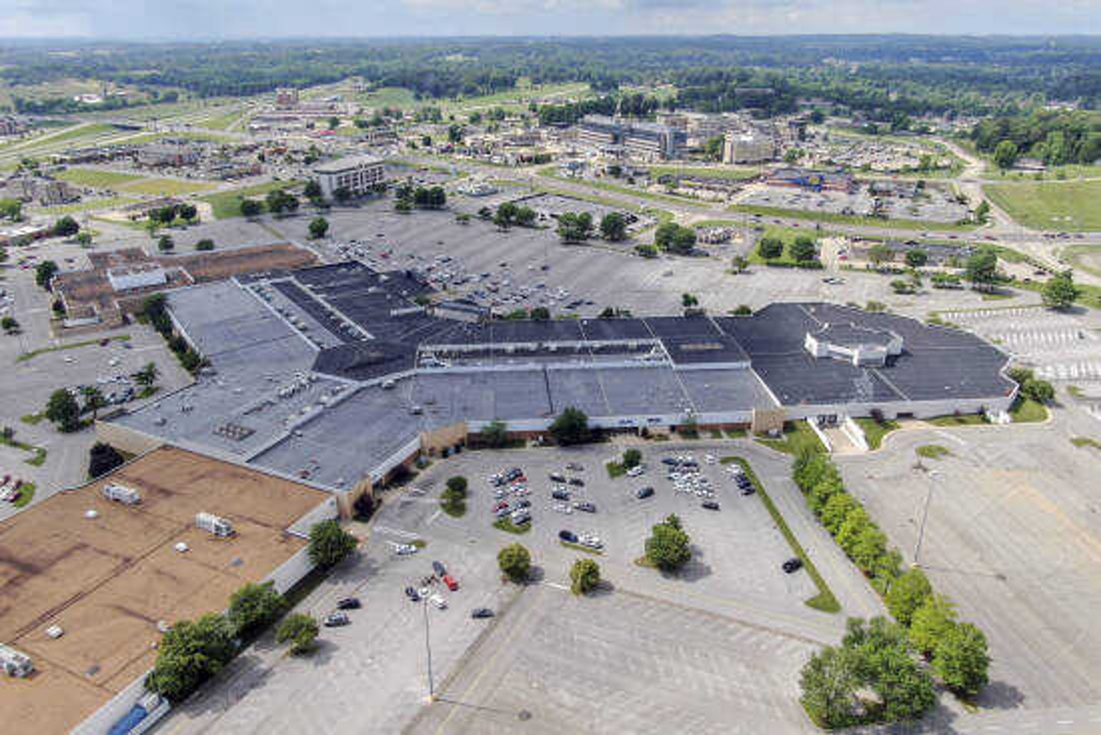 West Park Mall is seen from above June 9 in Cape Girardeau.