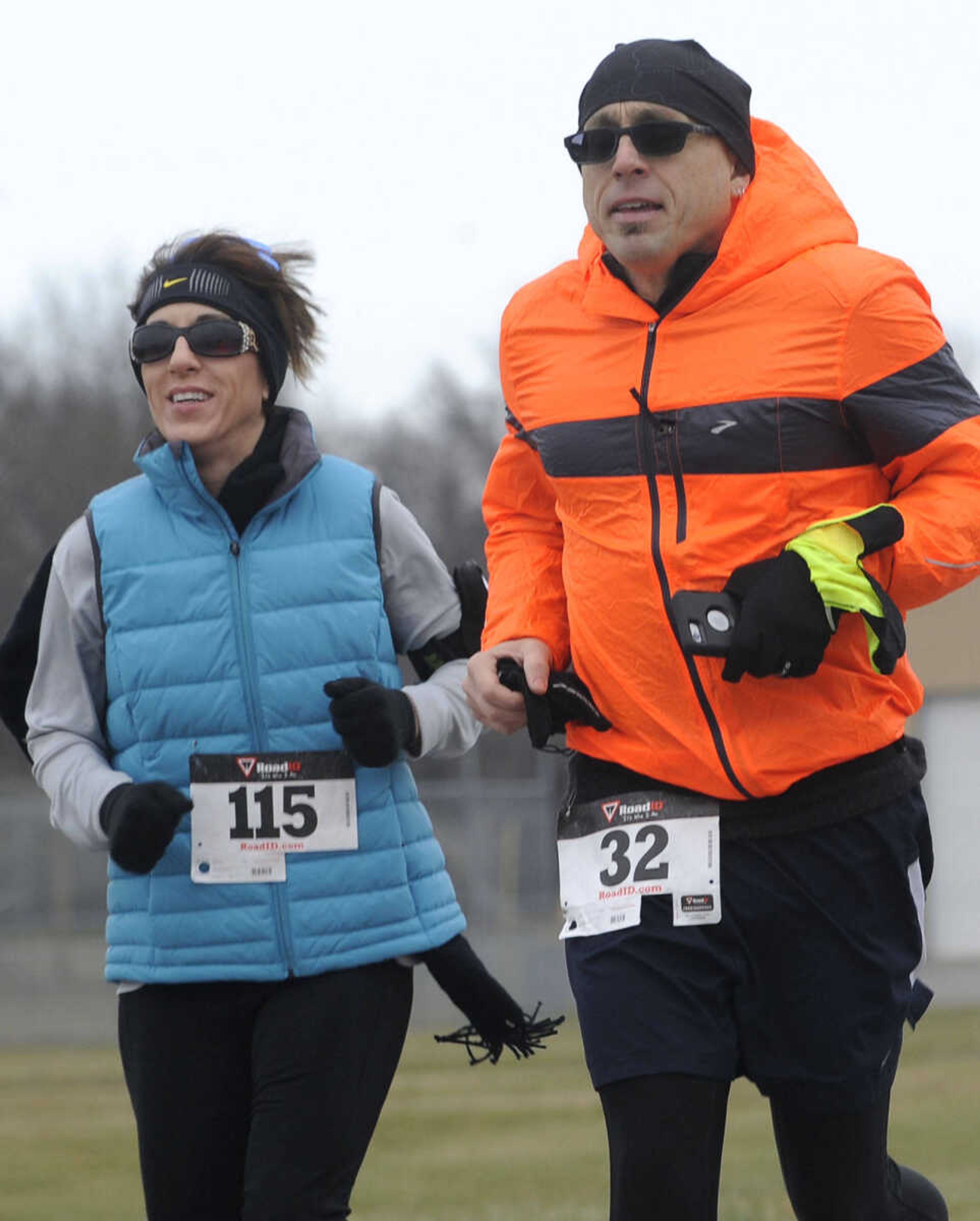 The myTEAM TRIUMPH Resolution 5K run Thursday, Jan. 1, 2015 at Arena Park in Cape Girardeau.