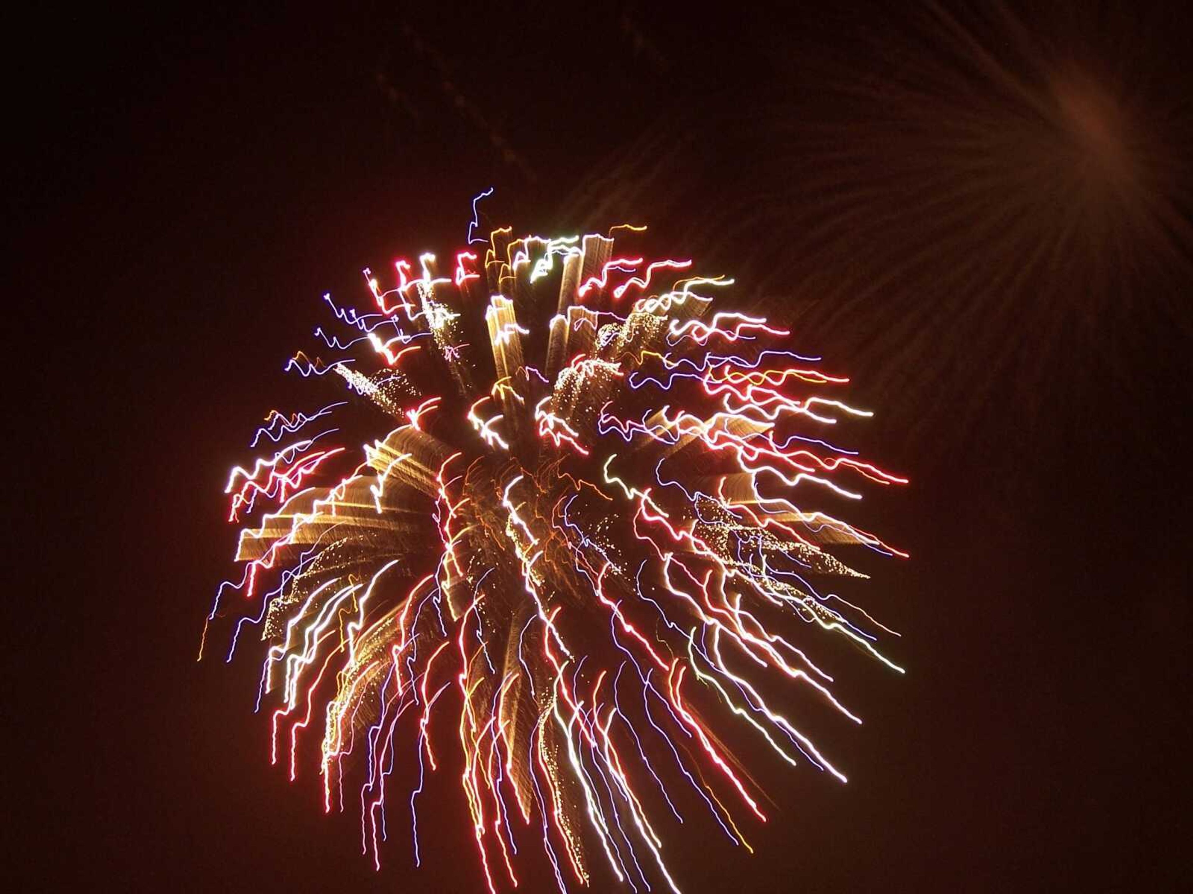 Fireworks at Jackson City Park.