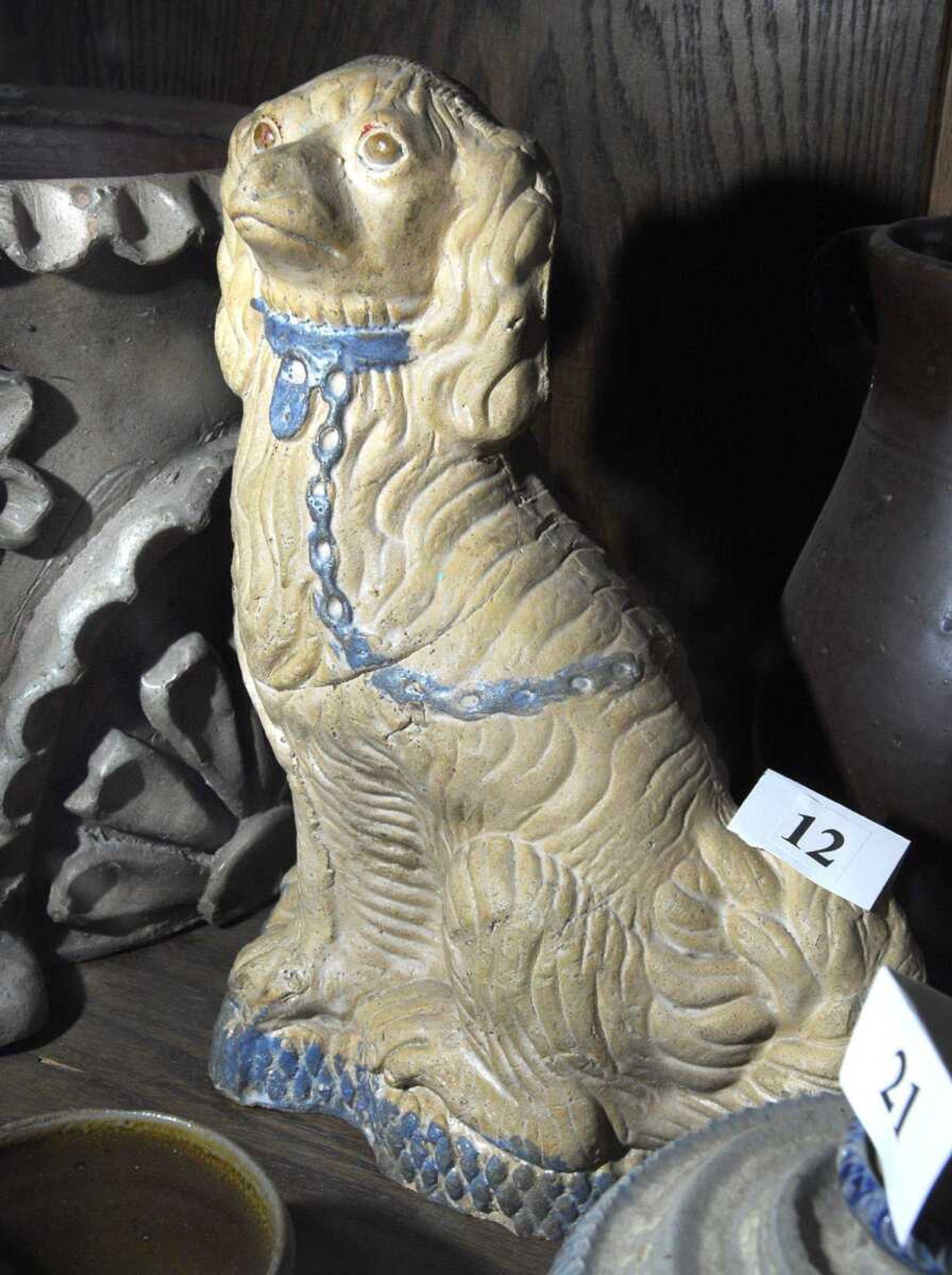 This dog is part of the Anna Pottery collection at Stinson Library in Anna, Ill.