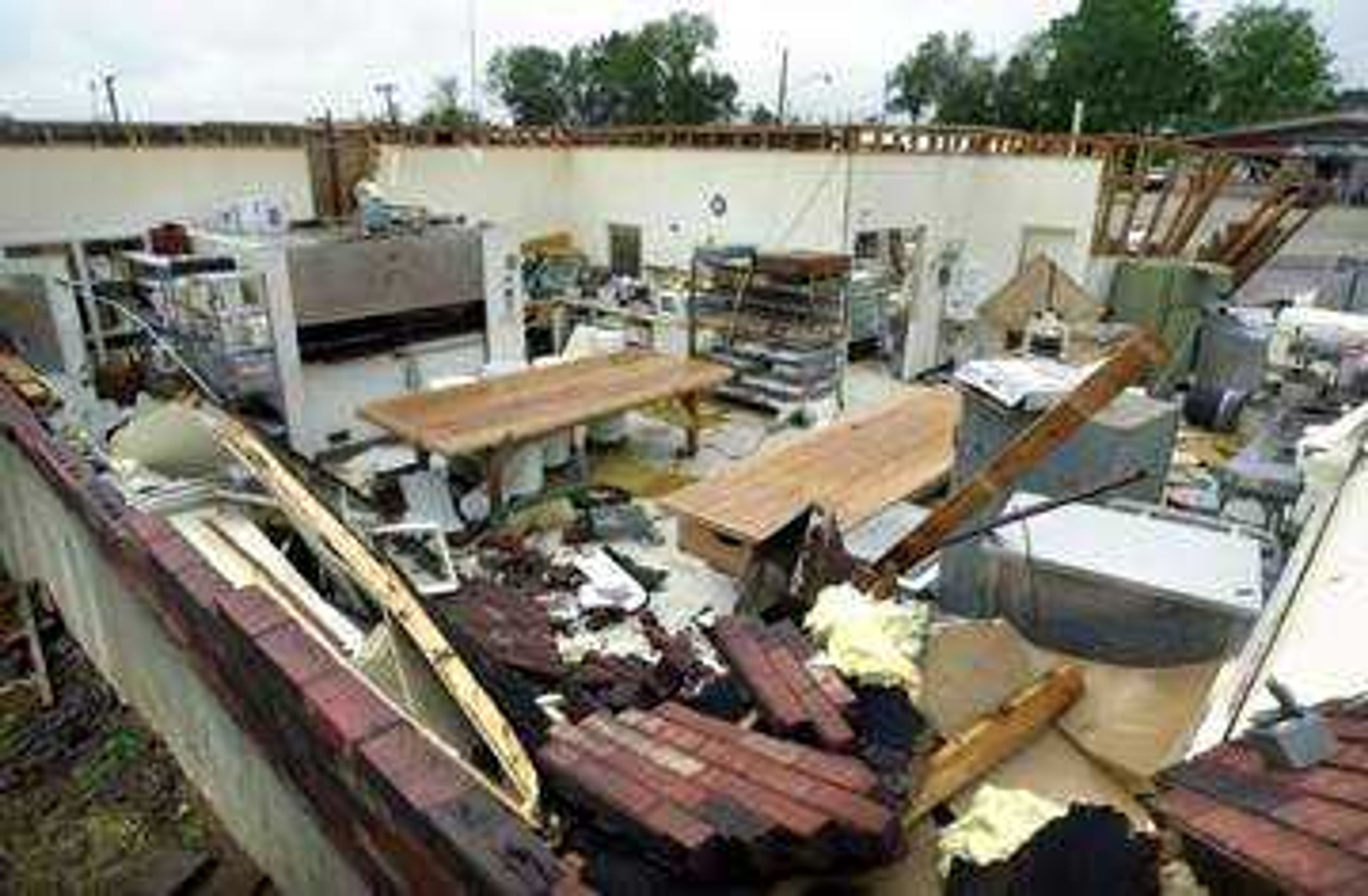 This is what is left of Meyer's Bakery, 404 S. Hope St. in Jackson.