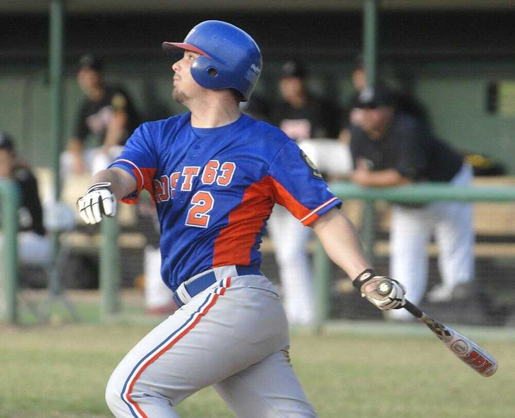 Ford &amp; Sons American Legion batter Matt Hester singled during the third inning against Dunklin County on Monday night at Capaha Field. (Fred Lynch)