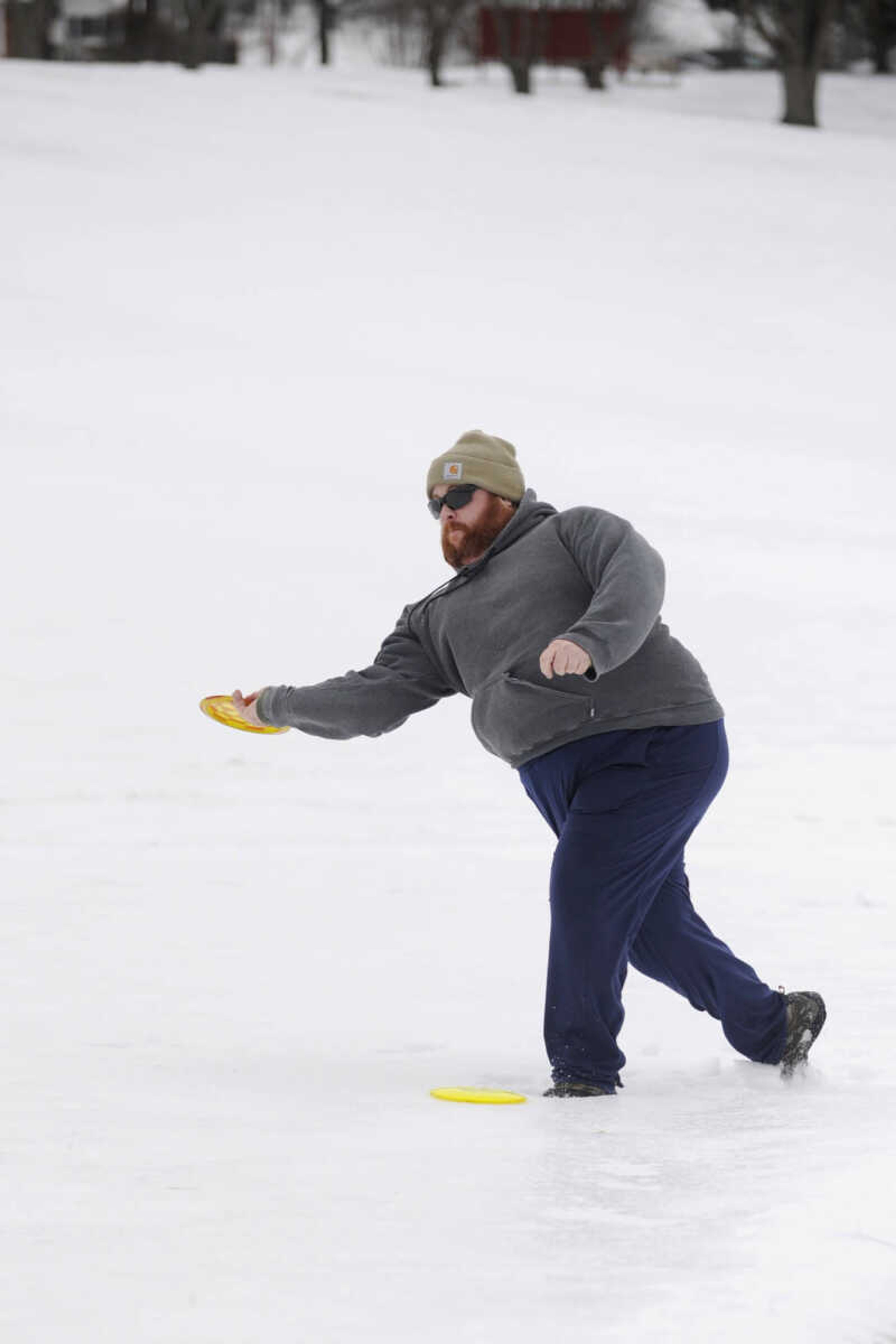 GLENN LANDBERG ~ glandberg@semissourian.com


John Gorrell gets an approach shot off during the 2nd annual Scott City Ice Bowl disc golf tournament Saturday, Feb. 28, 2015 at Scott City Park.