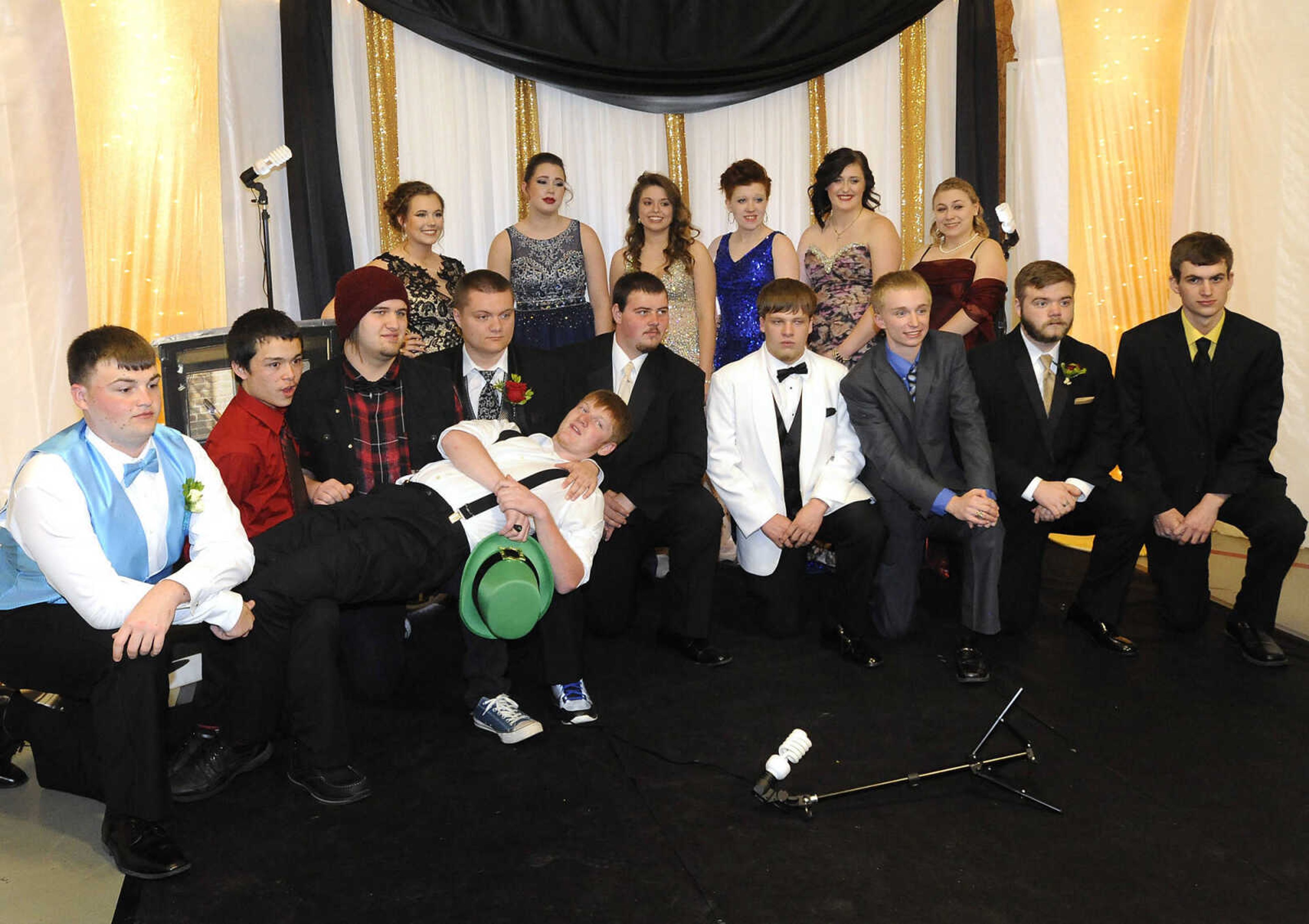 FRED LYNCH ~ flynch@semissourian.com
Delta High School seniors pose for photos at their prom Saturday, March 18, 2017 in Delta.