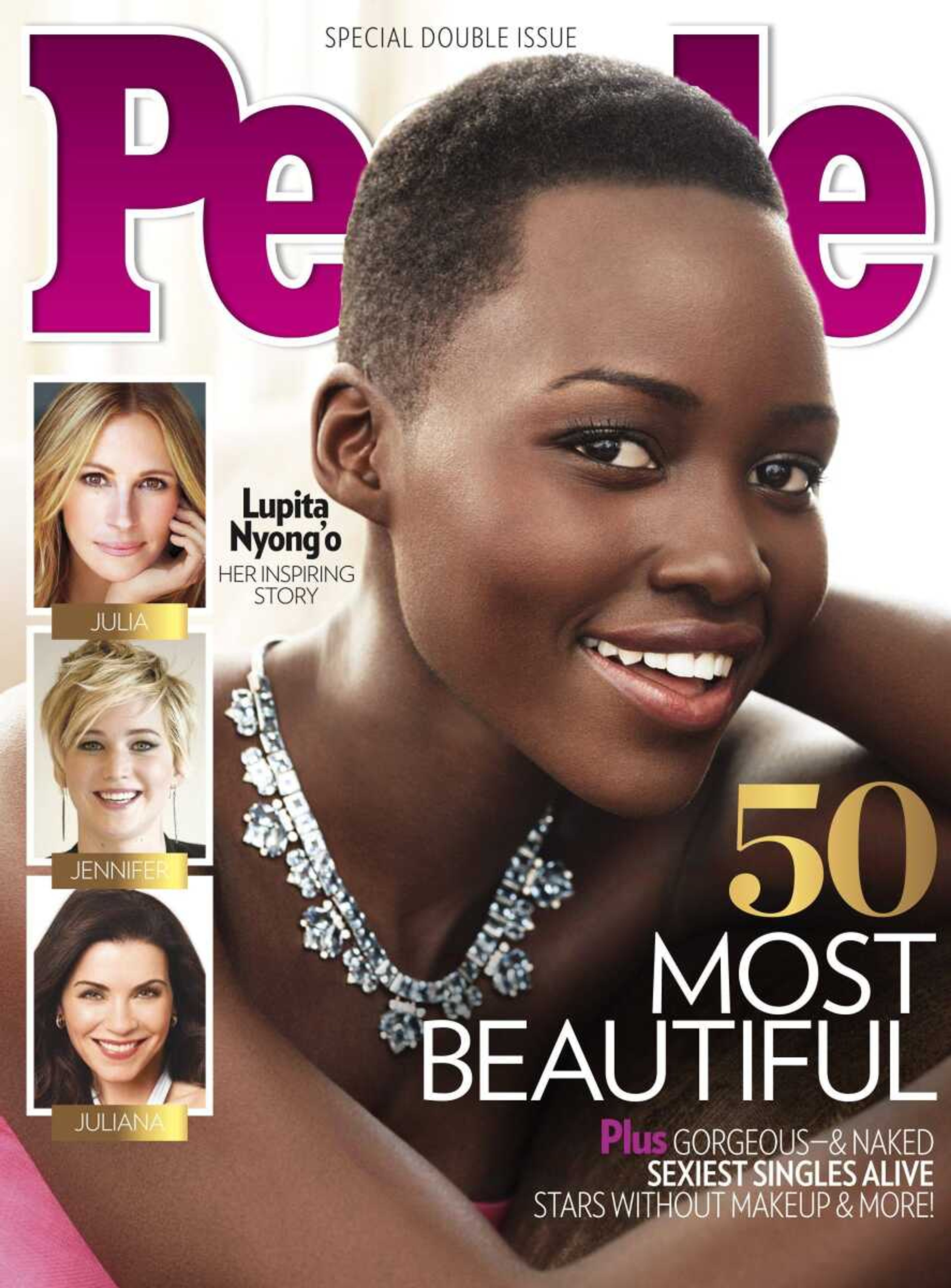 People magazine&#8217;s cover of its 2014 &#8220;World&#8217;s Most Beautiful&#8221; issue features Lupita Nyong&#8217;o. (People ~ Associated Press)