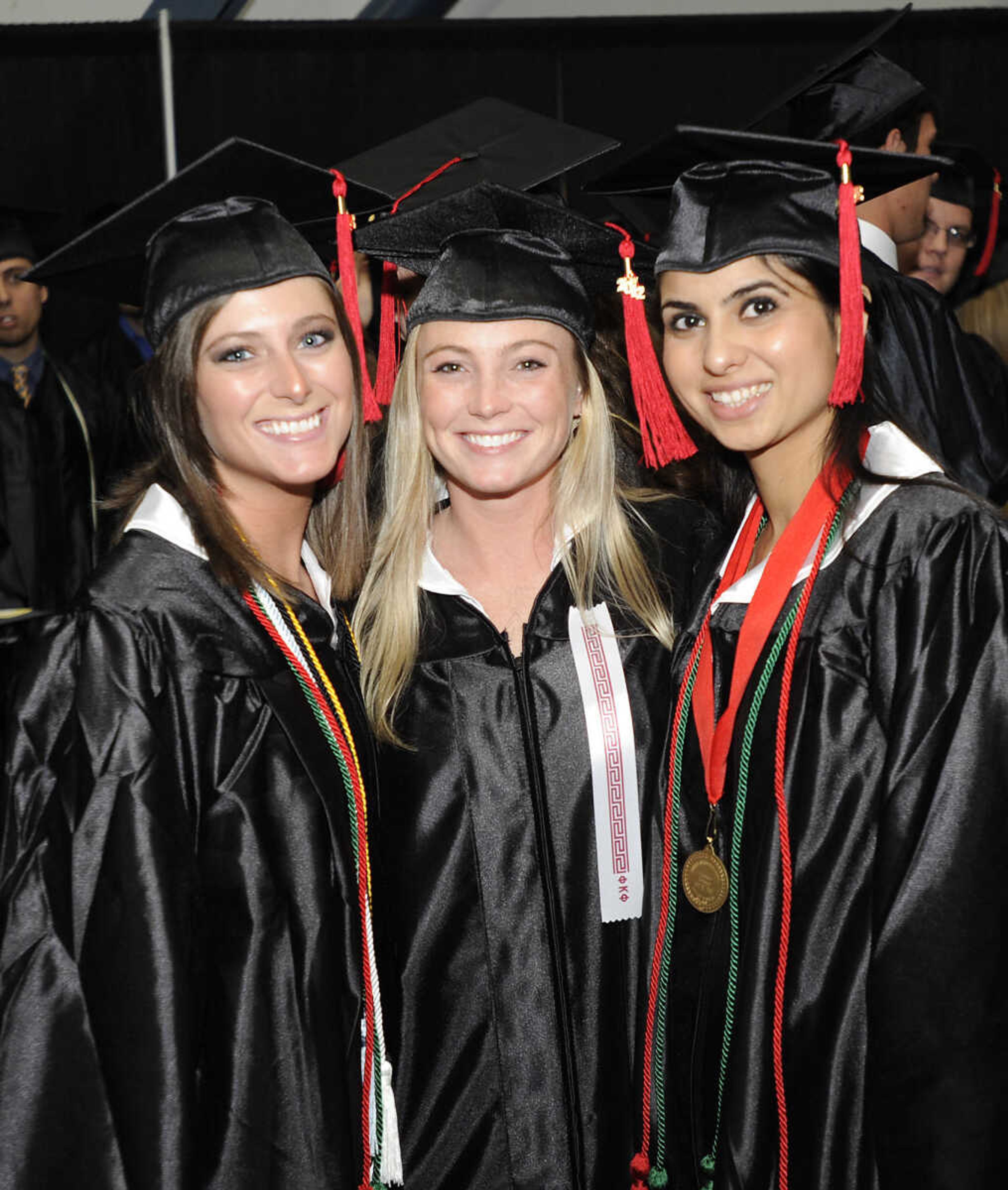 Southeast Missouri State University graduates before 2012 Spring Commencement Exercises Saturday, May 12, at the Show Me Center.