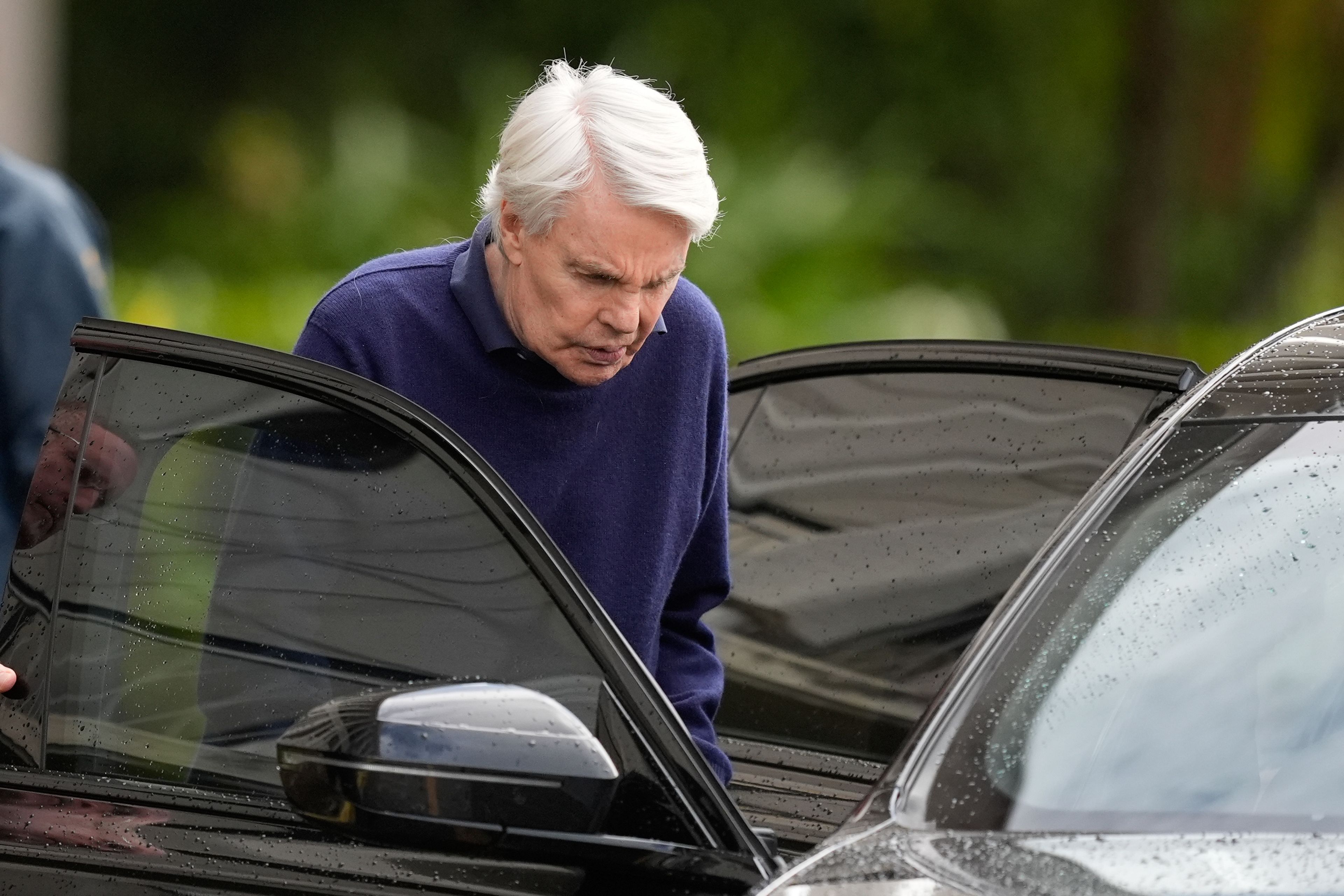 Michael Jeffries, former CEO of Abercrombie & Fitch, leaves following a hearing at the Paul G. Rogers Federal Building and U.S. Courthouse, in West Palm Beach, Fla., Tuesday, Oct. 22, 2024. (AP Photo/Rebecca Blackwell)