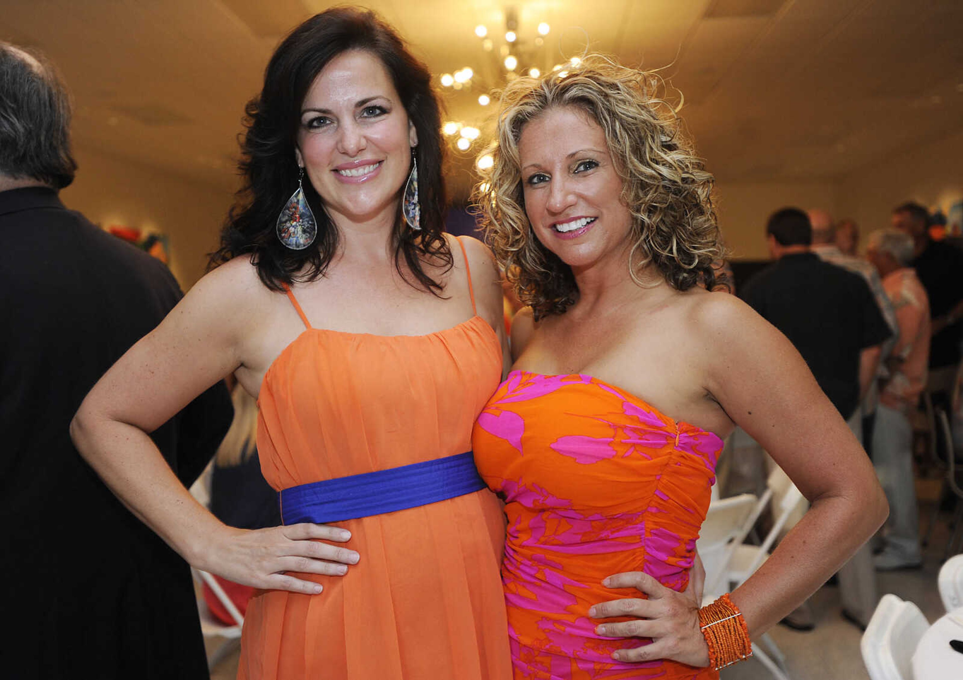 Shea Brune, left, and Gina Crabtree at The Summer Cocktail Soiree Friday, Aug. 3, at the Concourse, 429 N. Broadview St. in Cape Girardeau. A fundraiser for Levi's Adventure Trail, an exhibit at the Discovery Playhouse in Cape Girardeau, the event featured live music, a silent auction and gourmet appetizers. The exhibit is named after Levi Stephen Collom, who died at age 3 earlier this year. Mosley is Levi's grandfather.