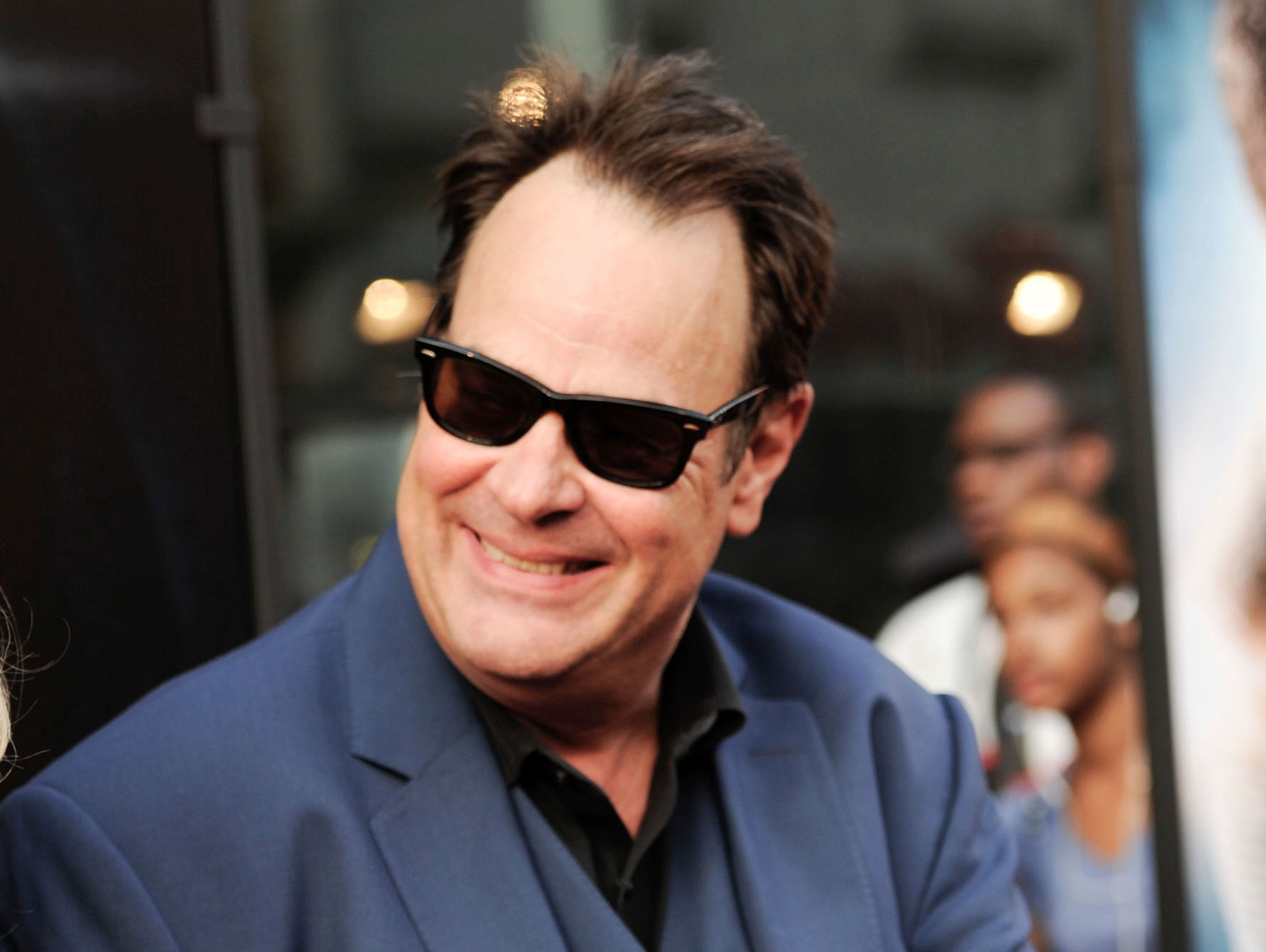 FILE - Dan Aykroyd attends the world premiere of "Get On Up" in New York on July 21, 2014. (Photo by Evan Agostini/Invision/AP, File)