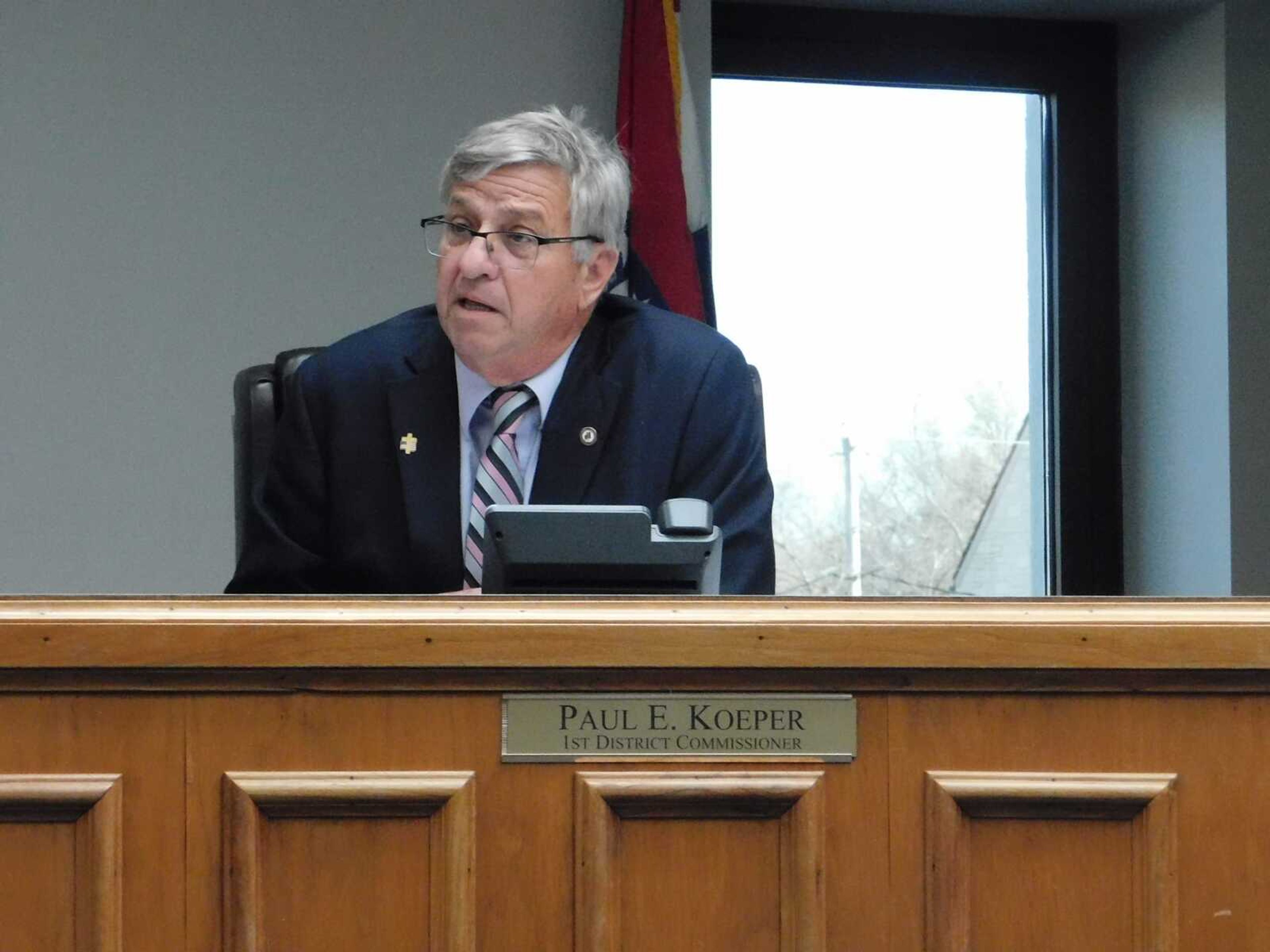 Cape Girardeau County Commissioner Paul Koeper at a meeting Thursday, Nov. 16, in Cape Girardeau.