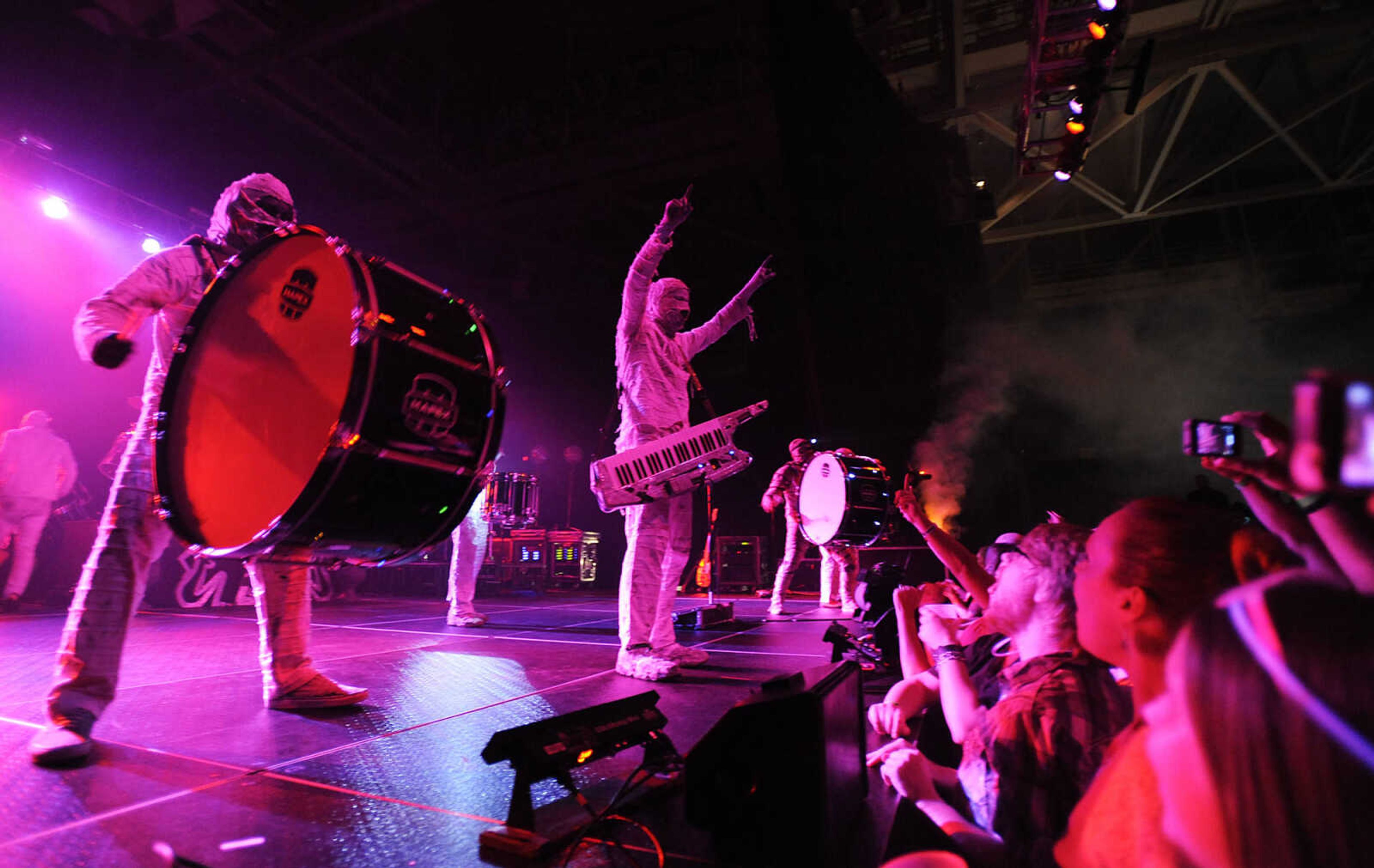 Here Come the Mummies performs Saturday, Aug. 17, at the Show Me Center in Cape Girardeau. The Funk/R&B band is know for playing in full mummy attire, wrapped from head to toe in bandages.