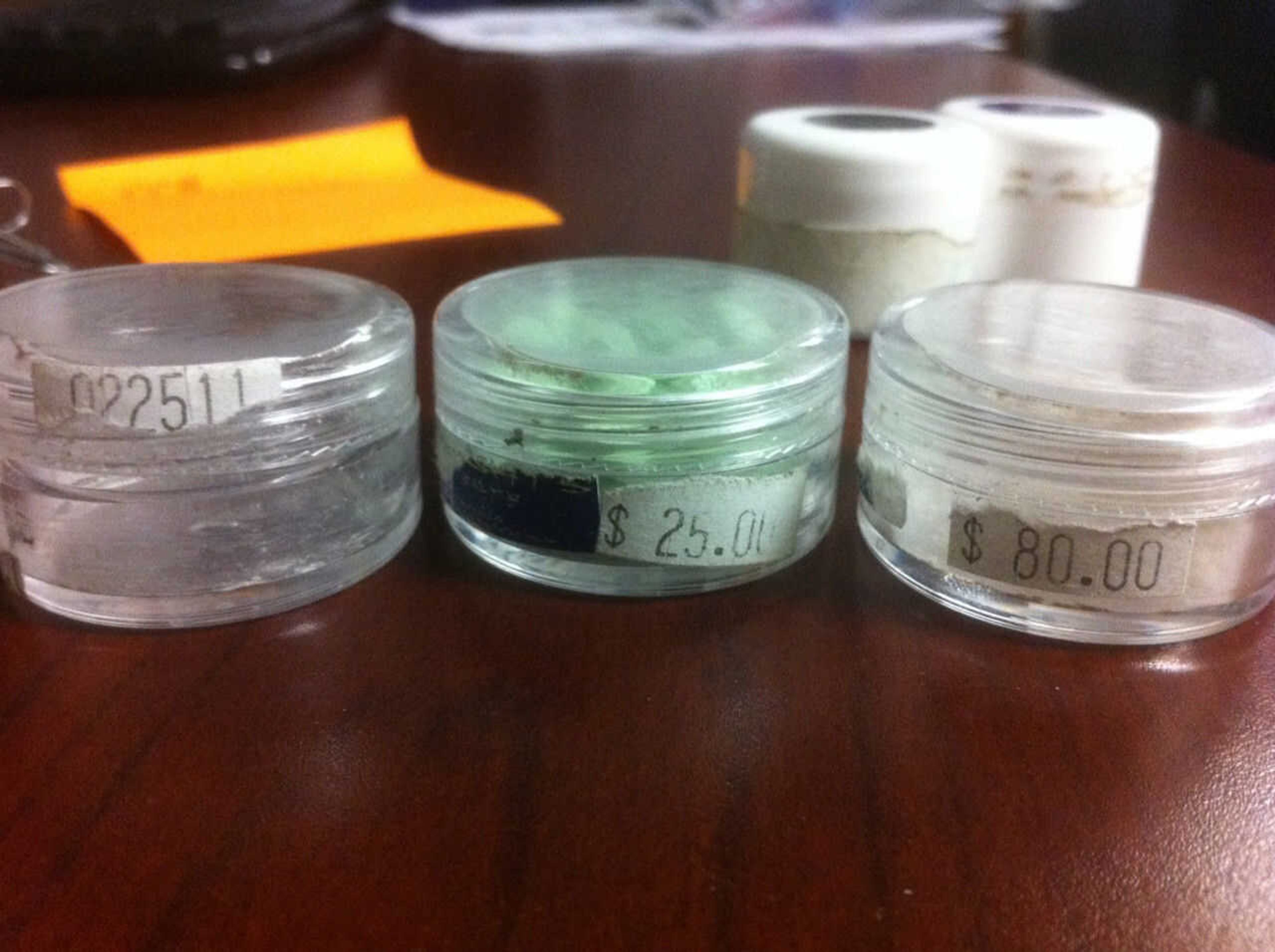 Materials marketed as bath salts that are used as drugs are shown in this photo submitted by the SEMO Drug Task Force.