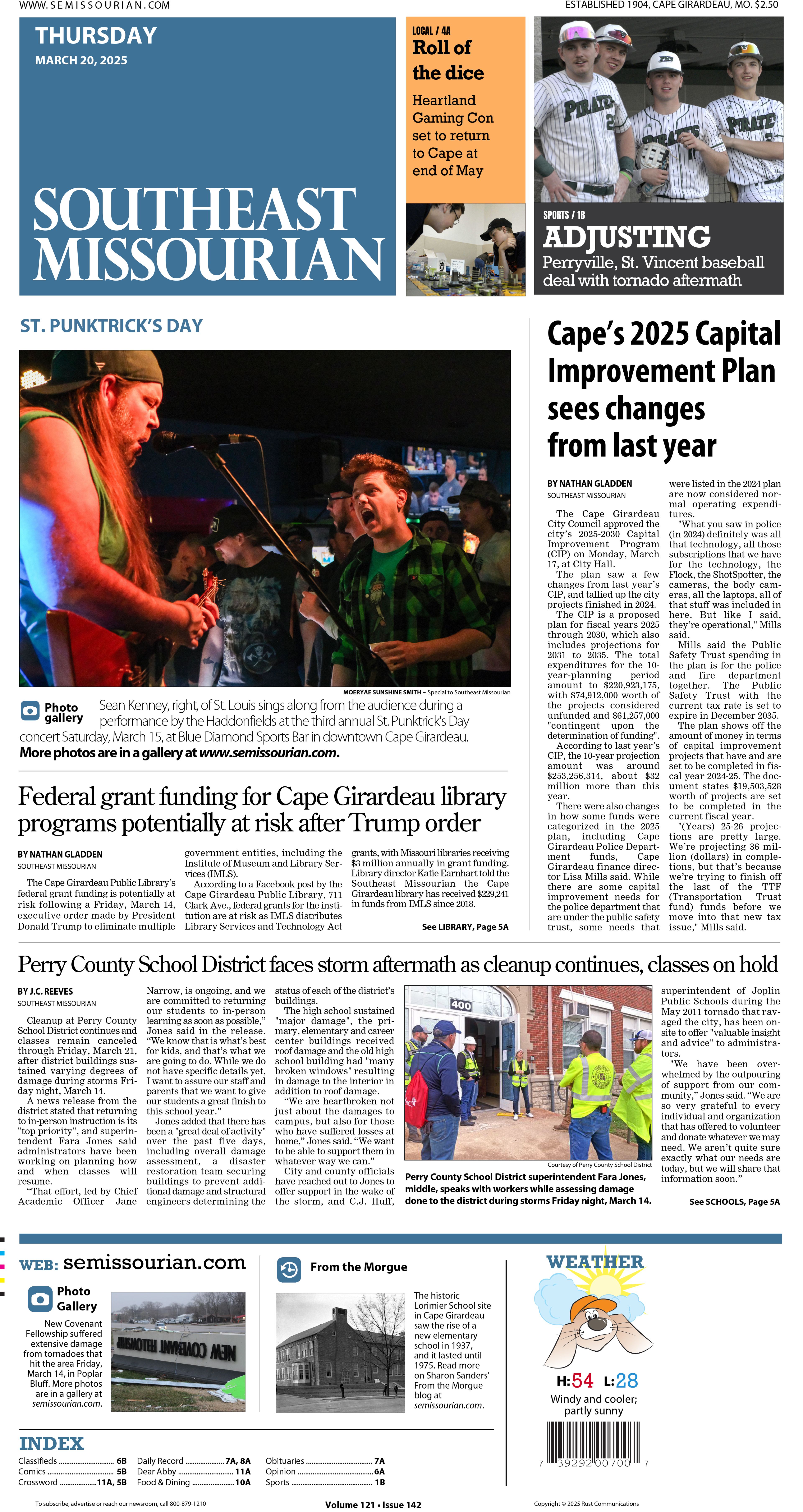 Thursday, March 20, 2025: E-Edition