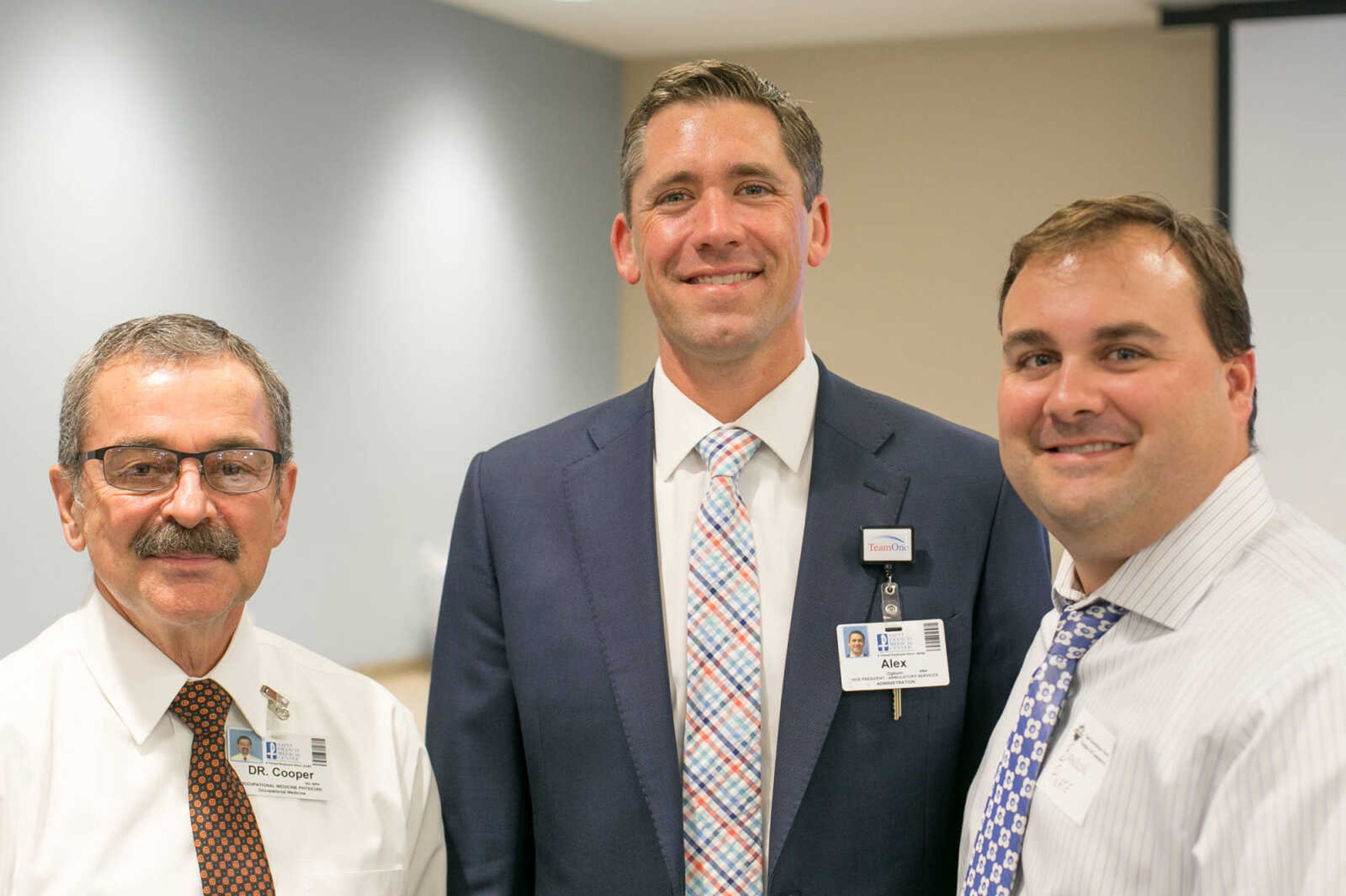 GLENN LANDBERG ~ glandberg@semissourian.com


Glen Cooper and Alex Ogburn, Saint Francis Medical Center; Brandon Pylate, Montgomery Bank.