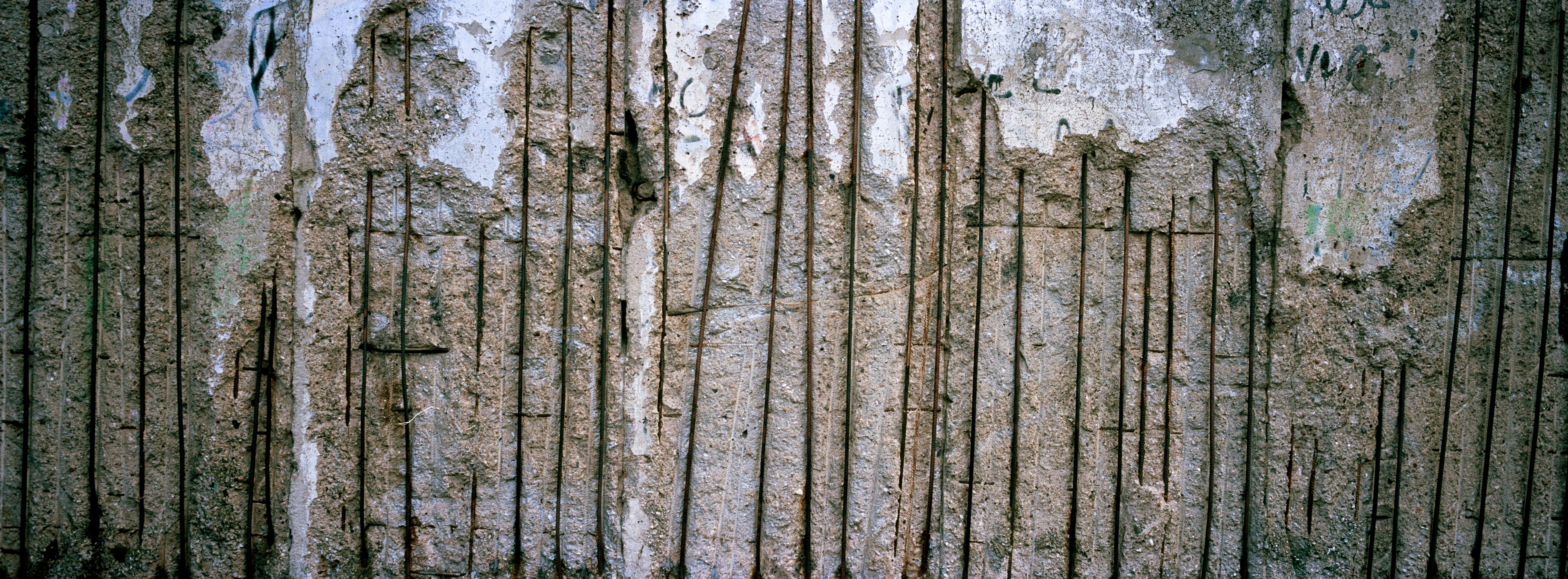 Remains of the Berlin Wall at the official Berlin Wall memorial side at Bernauer Strasse, in Berlin, Germany, Wednesday, Oct. 23, 2024. (AP Photo/Markus Schreiber)