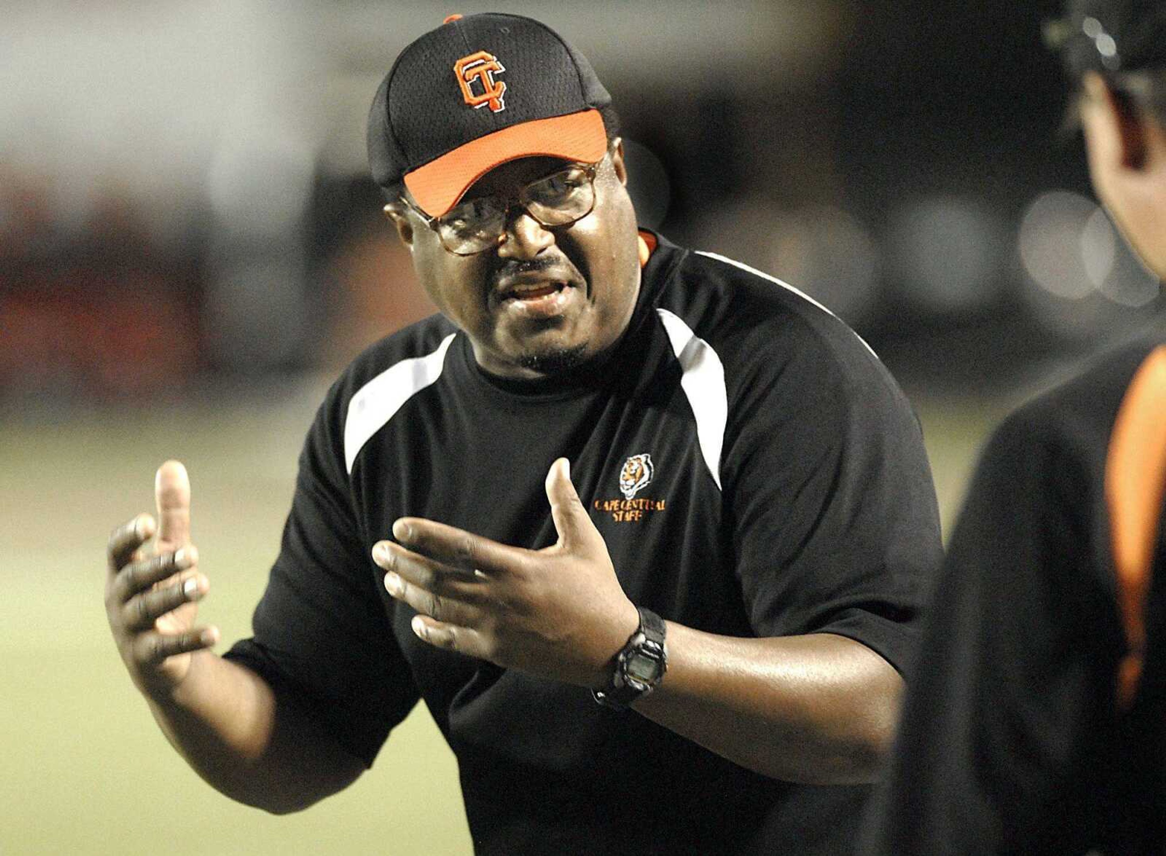 Central football coach Lawrence Brookins led the Tigers to a 2-8 record this season. (Fred Lynch)