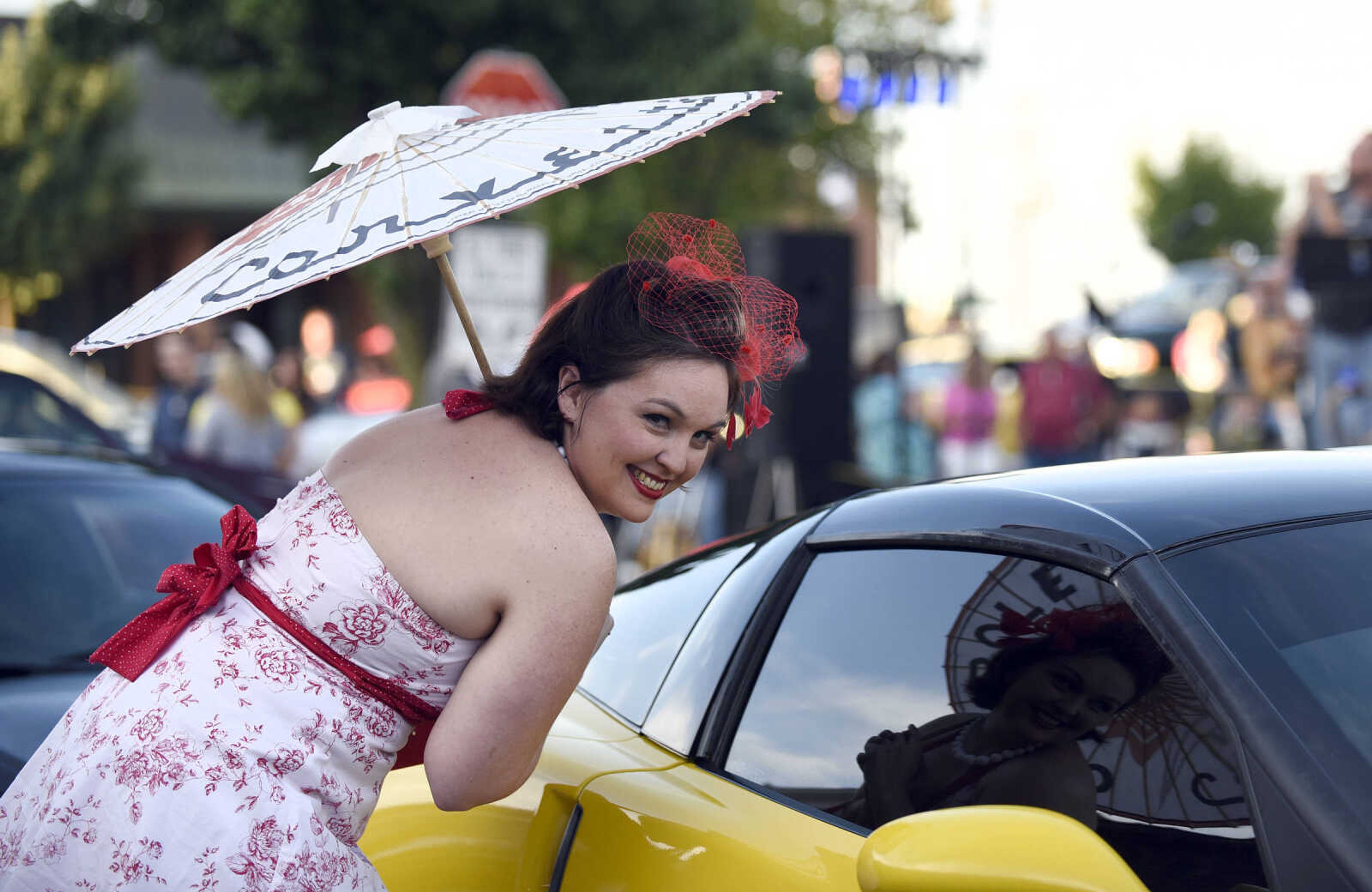 LAURA SIMON ~ lsimon@semissourian.com

Kelly Hughes poses for a photo during the Perryville Pin-Up contest on Saturday, Sept 3, 2016, in Perryville, Missouri.