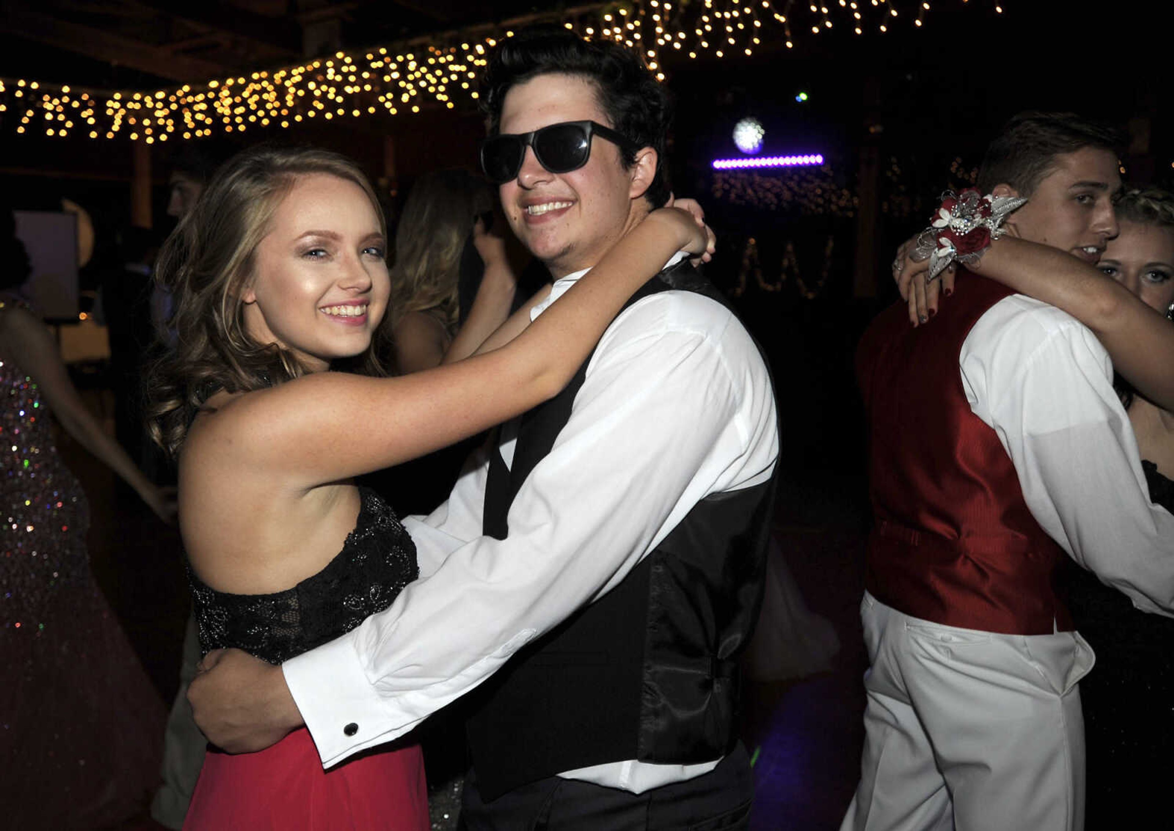 FRED LYNCH ~ flynch@semissourian.com
Scott City High School students dance at their prom Saturday, April 8, 2017 at Deerfield Lodge.