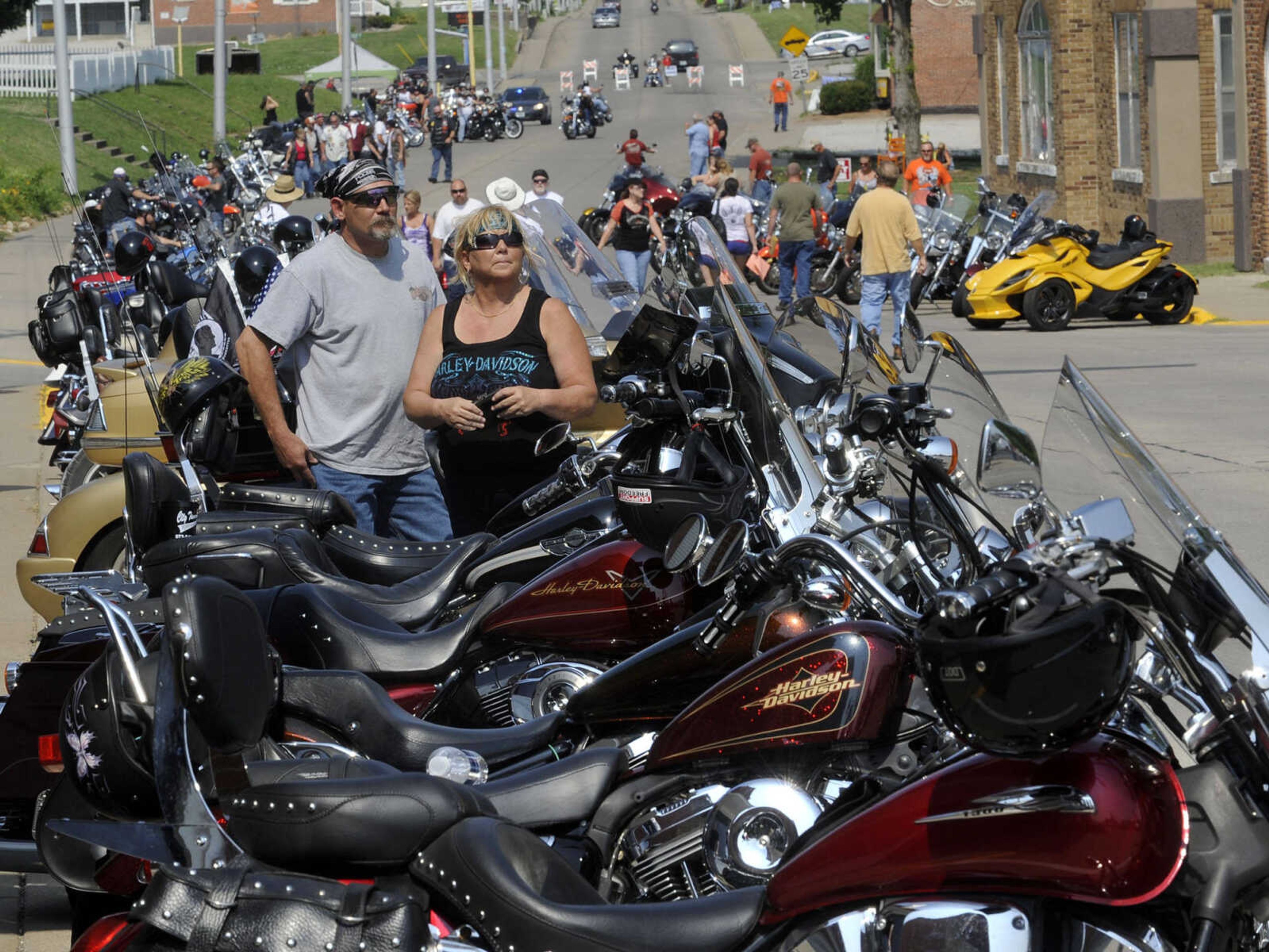 Bikers on the Square on Saturday, June 22, 2013 in Perryville, Mo.