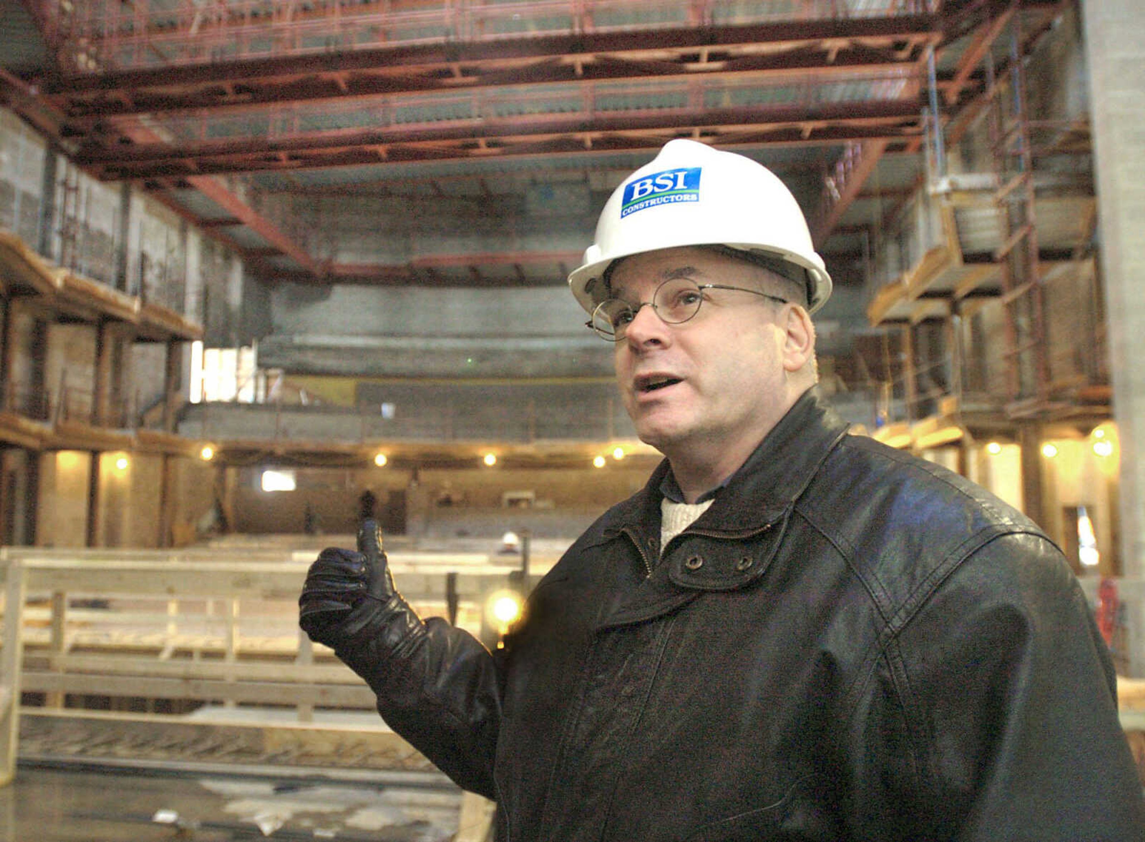 FRED LYNCH ~ flynch@semissourian.com
Bob Cerchio, assistant director for the School of Visual and Performing Arts, stood on the stage of the performance hall at the River Campus on Dec. 1, 2006.