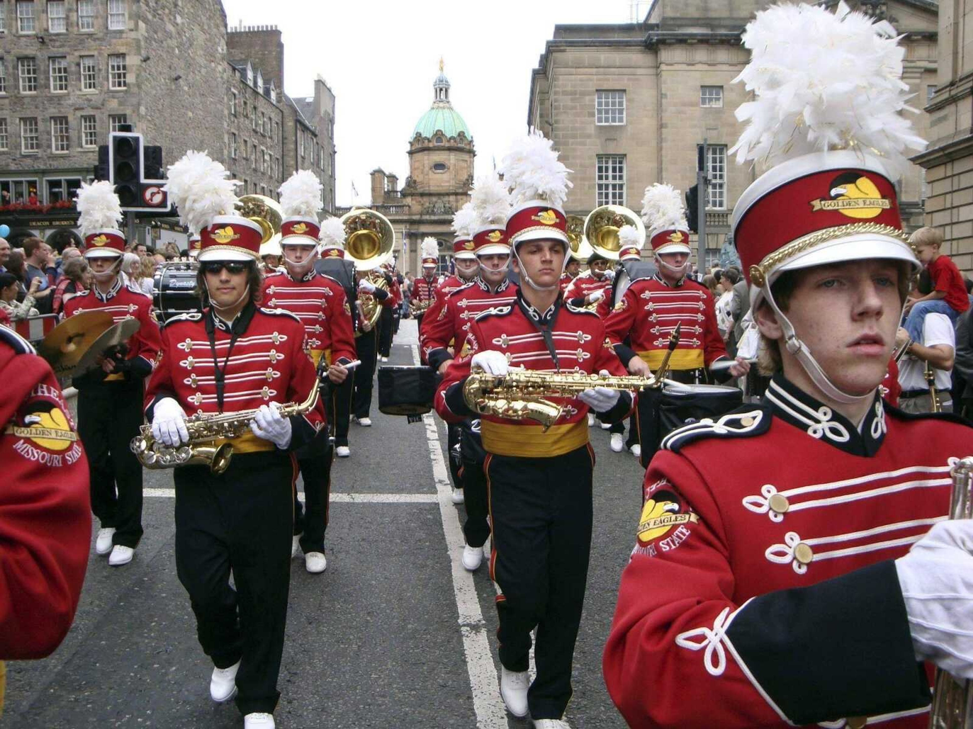 The first episode of "River Tales" features the Golden Eagles March Band's trip to England and Scotland for the Edinburgh Military Tattoo.